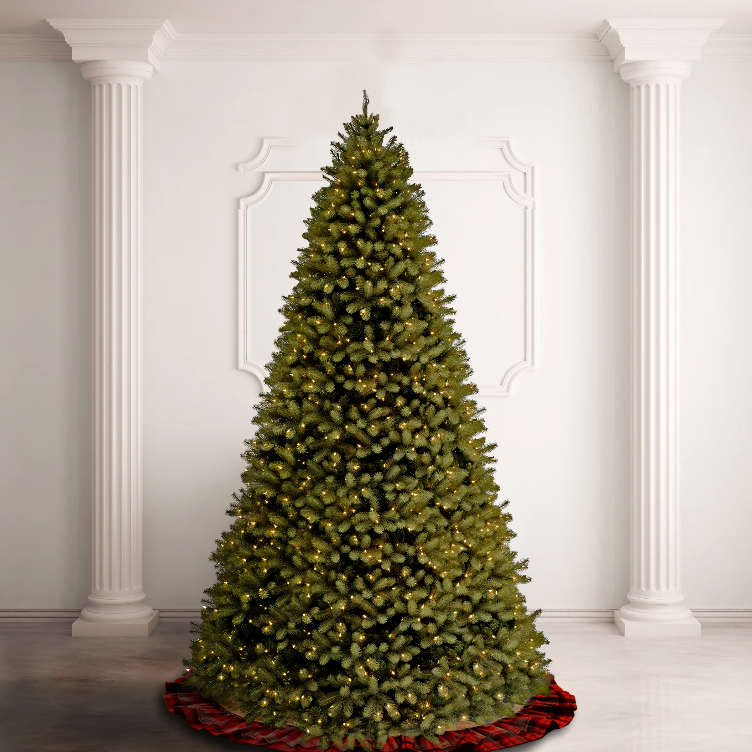 10 ft. Pre-Lit Downswept Douglas Fir Tree with PowerConnect Dual Color LED Lights - Image 2