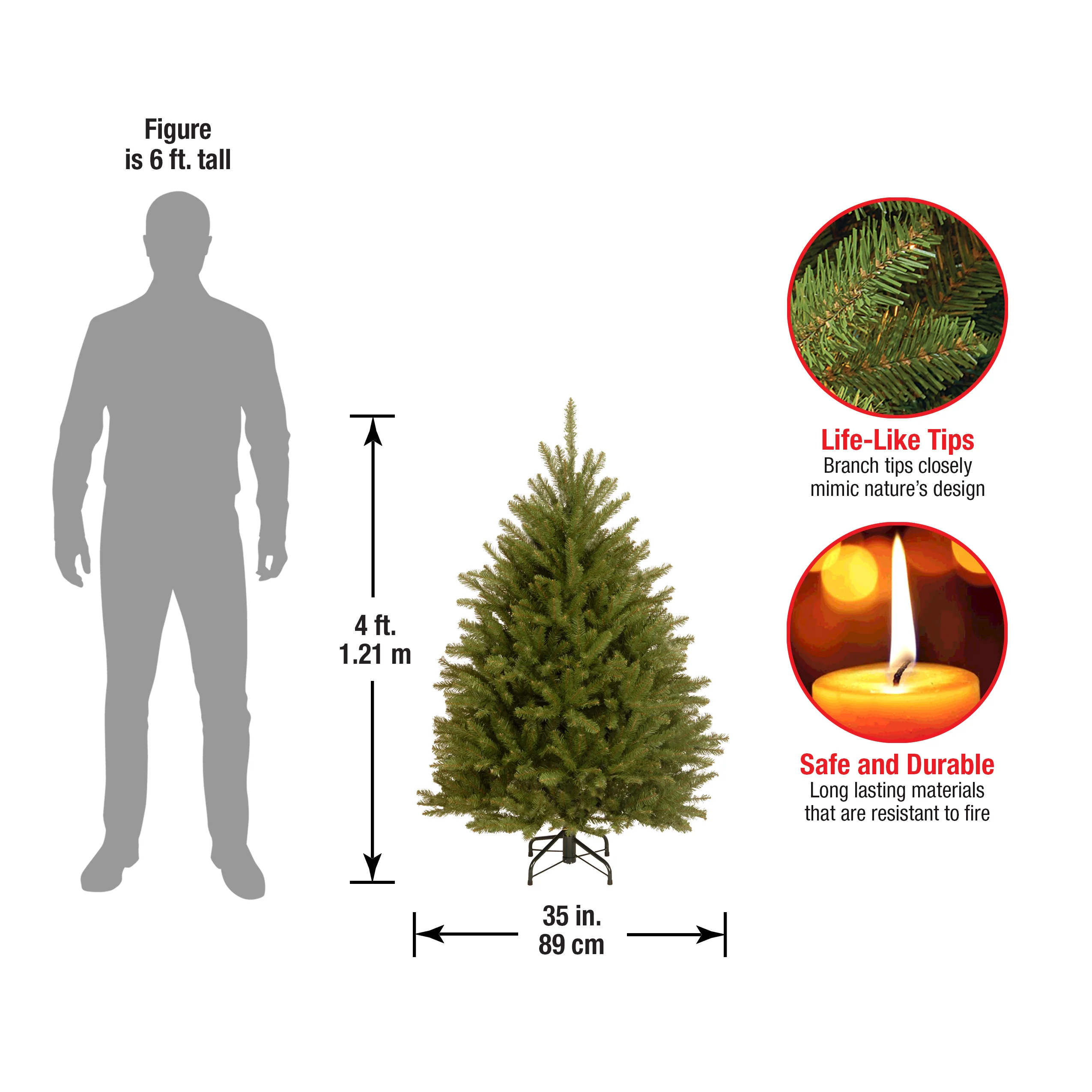 4 ft. Dunhill Fir Tree - Image 5