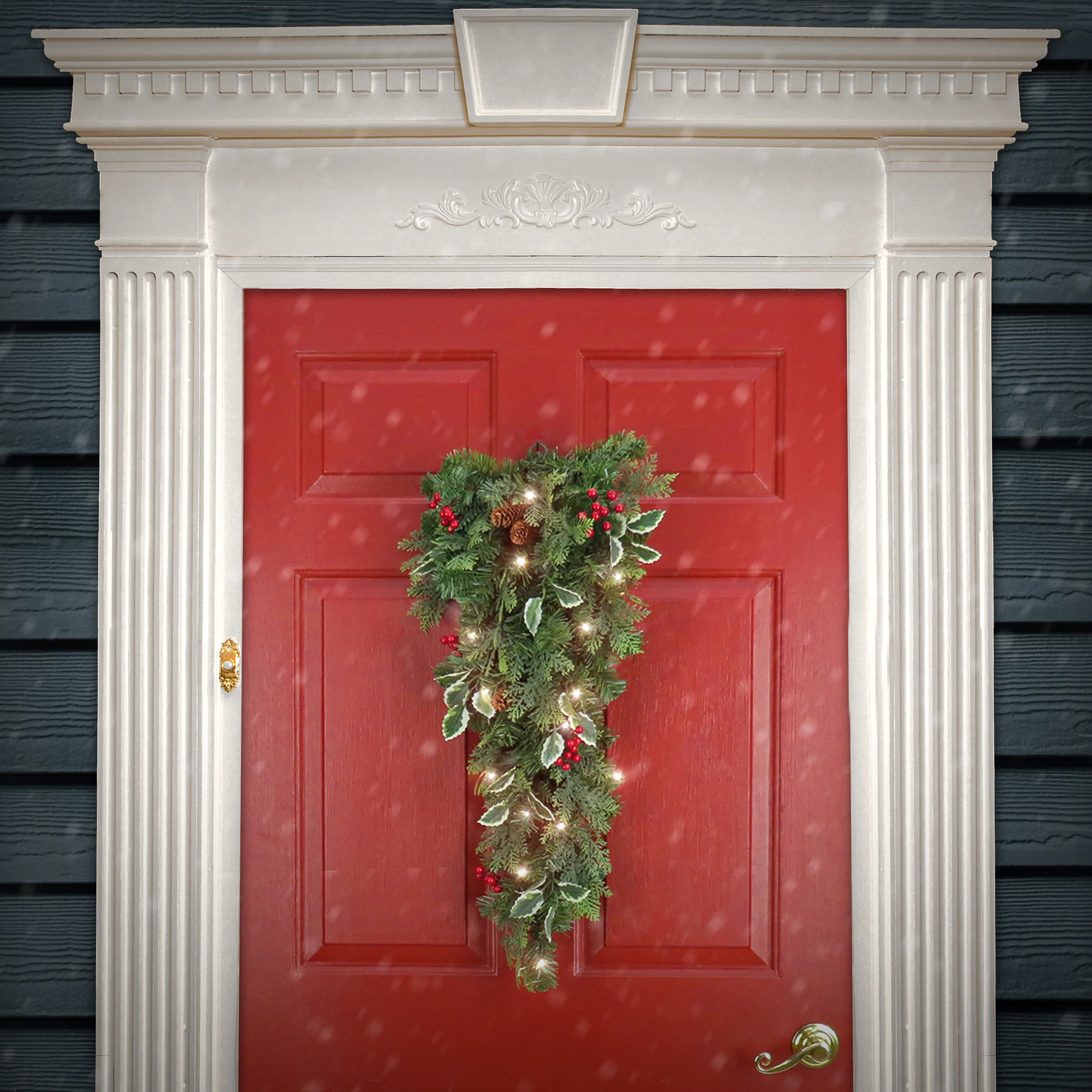 30 in. Pre-Lit First Traditions Christmas Joy Swag - Image 2