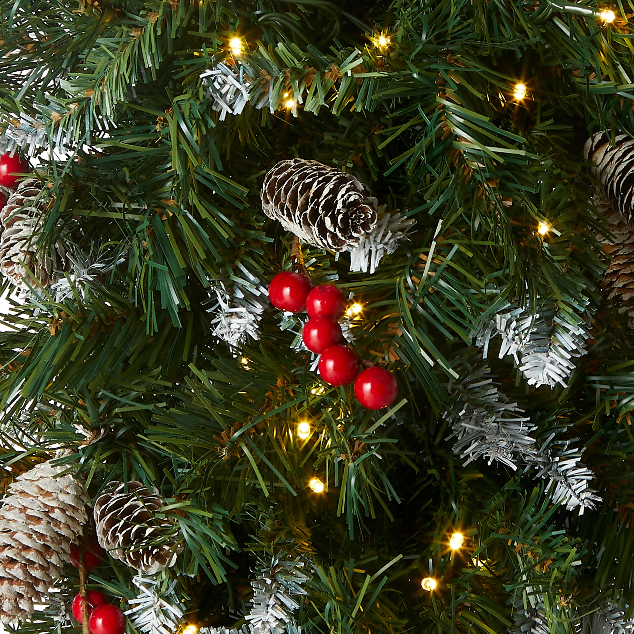 36 in. Pre-Lit Frosted Berry Teardrop with LED Lights - Image 3