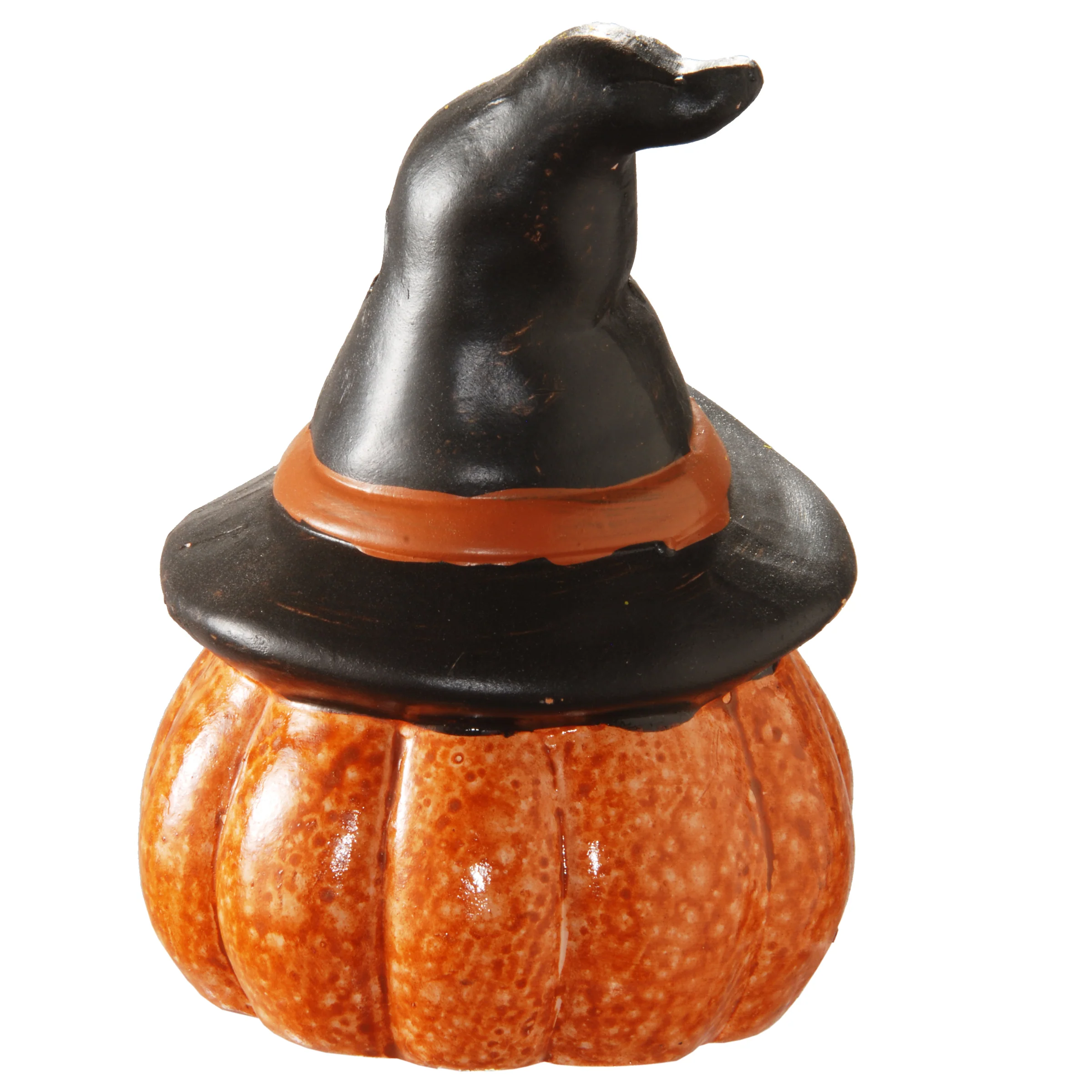 Halloween Jack O' Lantern with LED Lights, Orange, 5 inches - Image 2