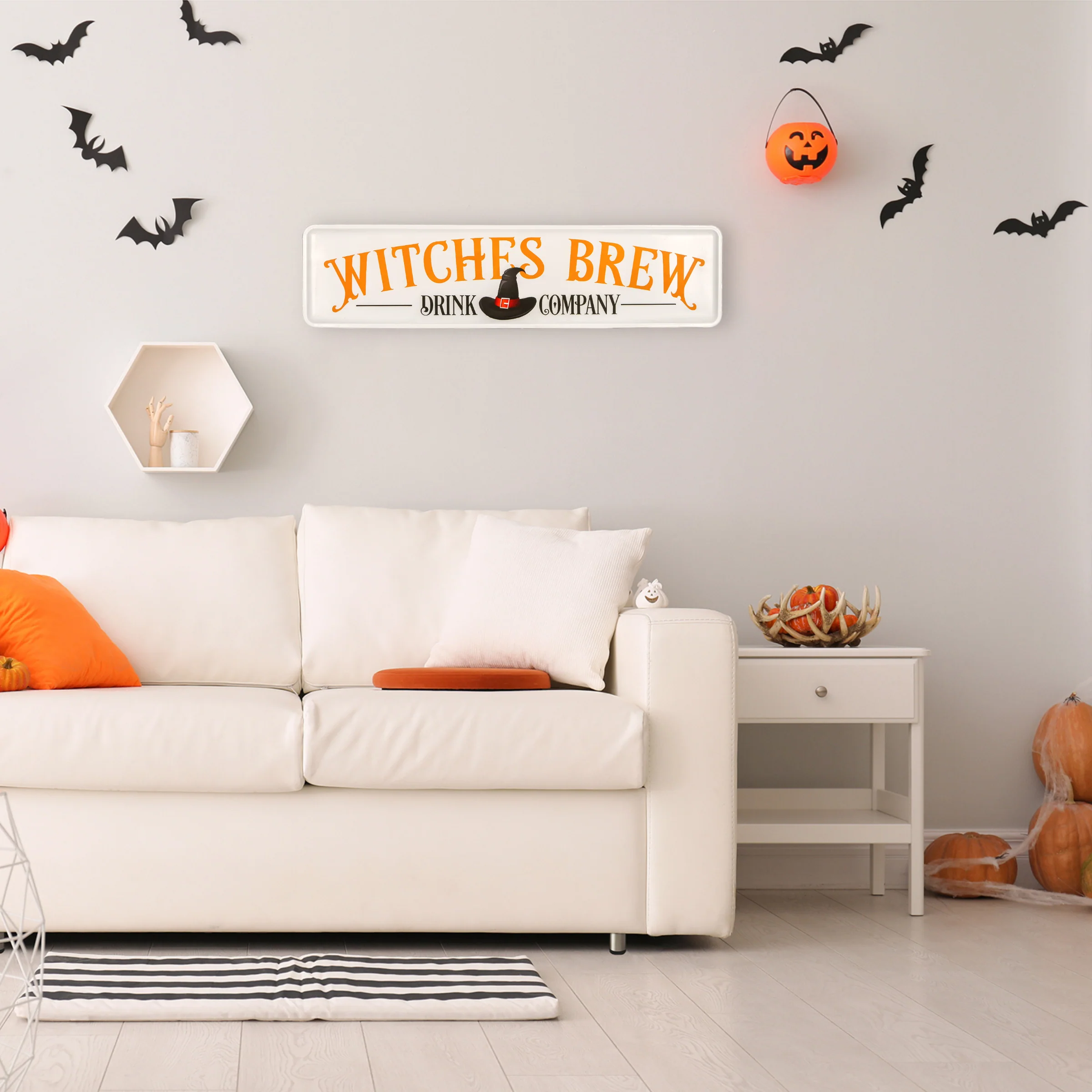 31 in. Halloween Witches Brew Drink Company Hanging Wall Decoration - Image 2