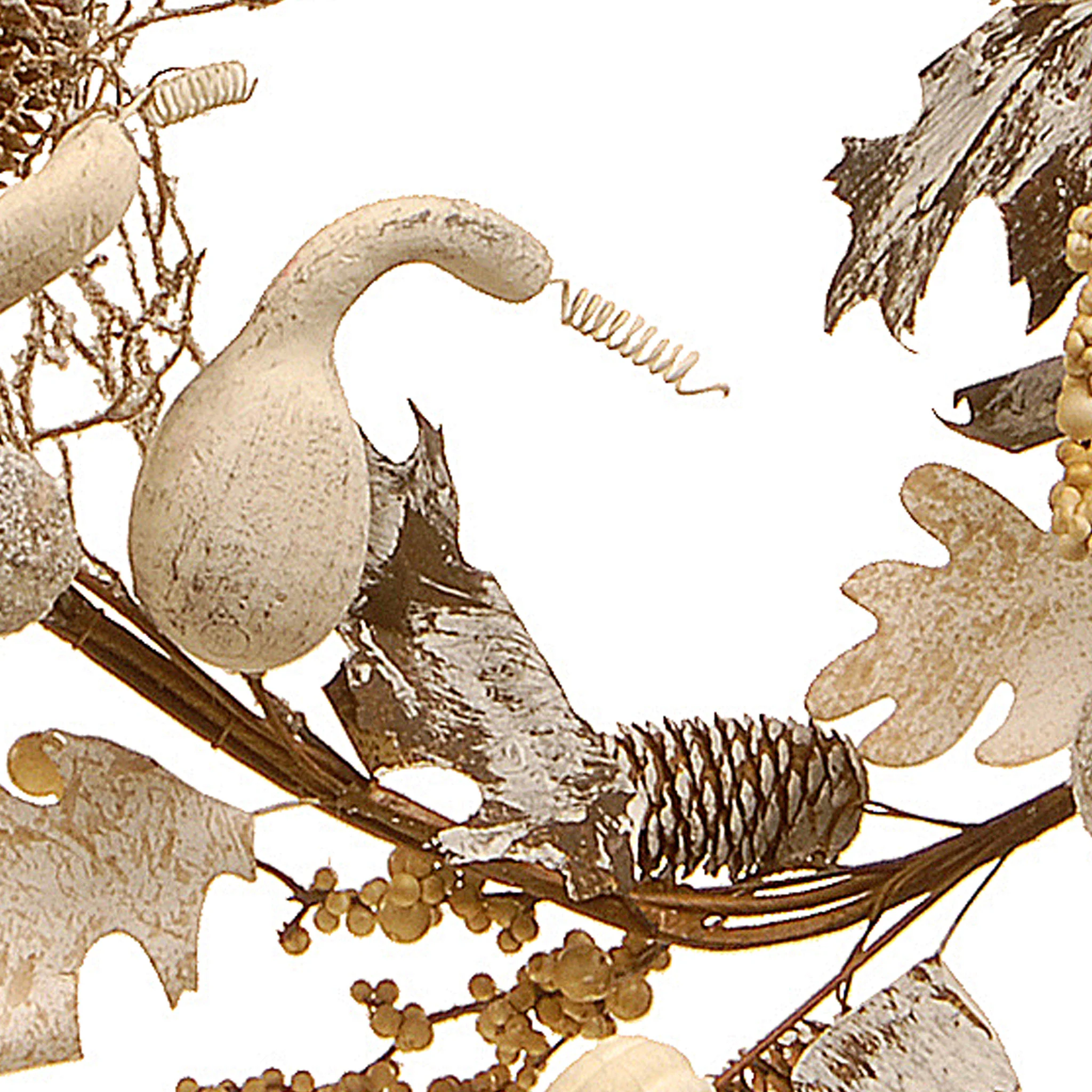 6 ft. Fall Garland with Pumpkins, Gourds, Maple Leaves, Pinecones, Berry Clusters - Image 3