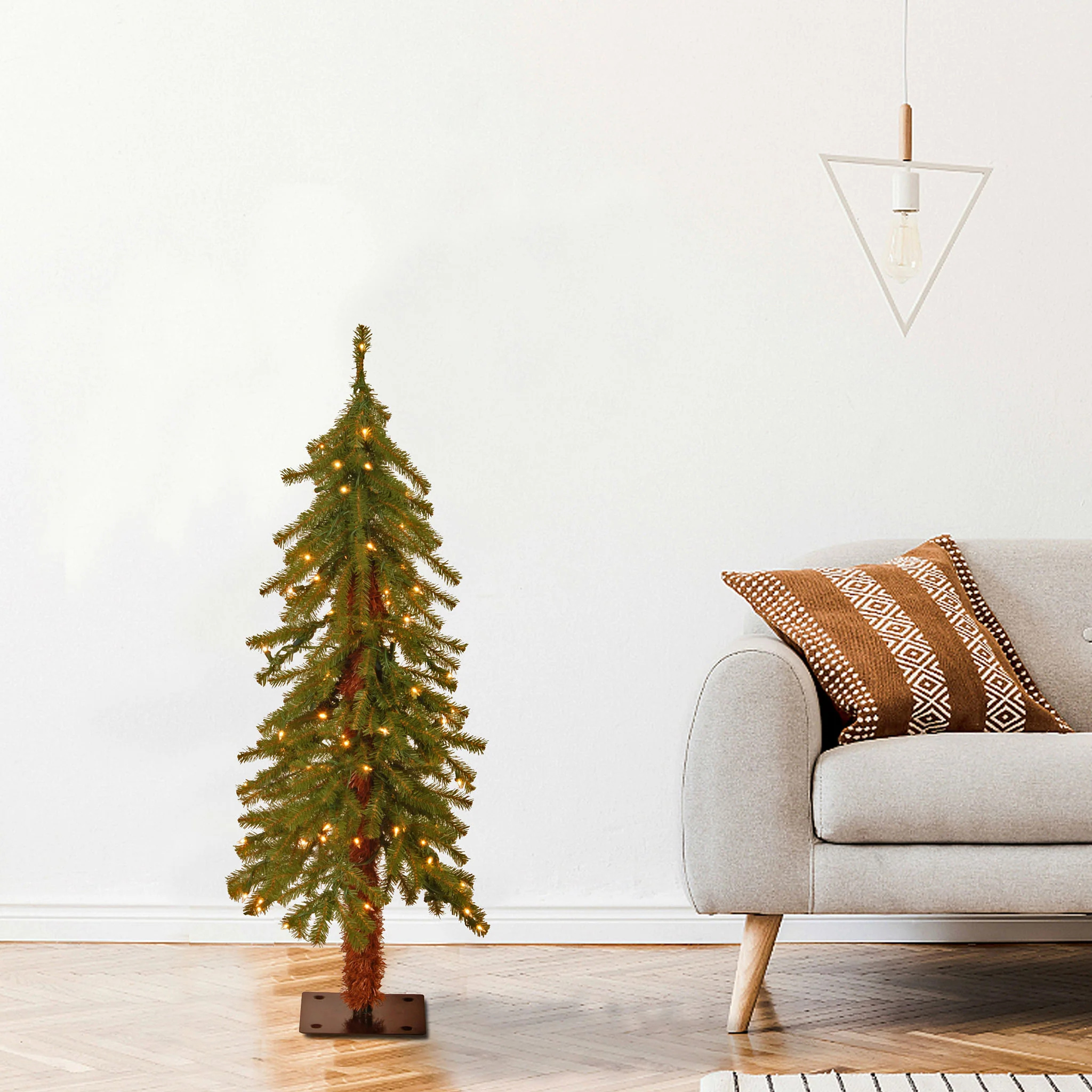 4 ft. Hickory Cedar Tree with Clear Lights - Image 4