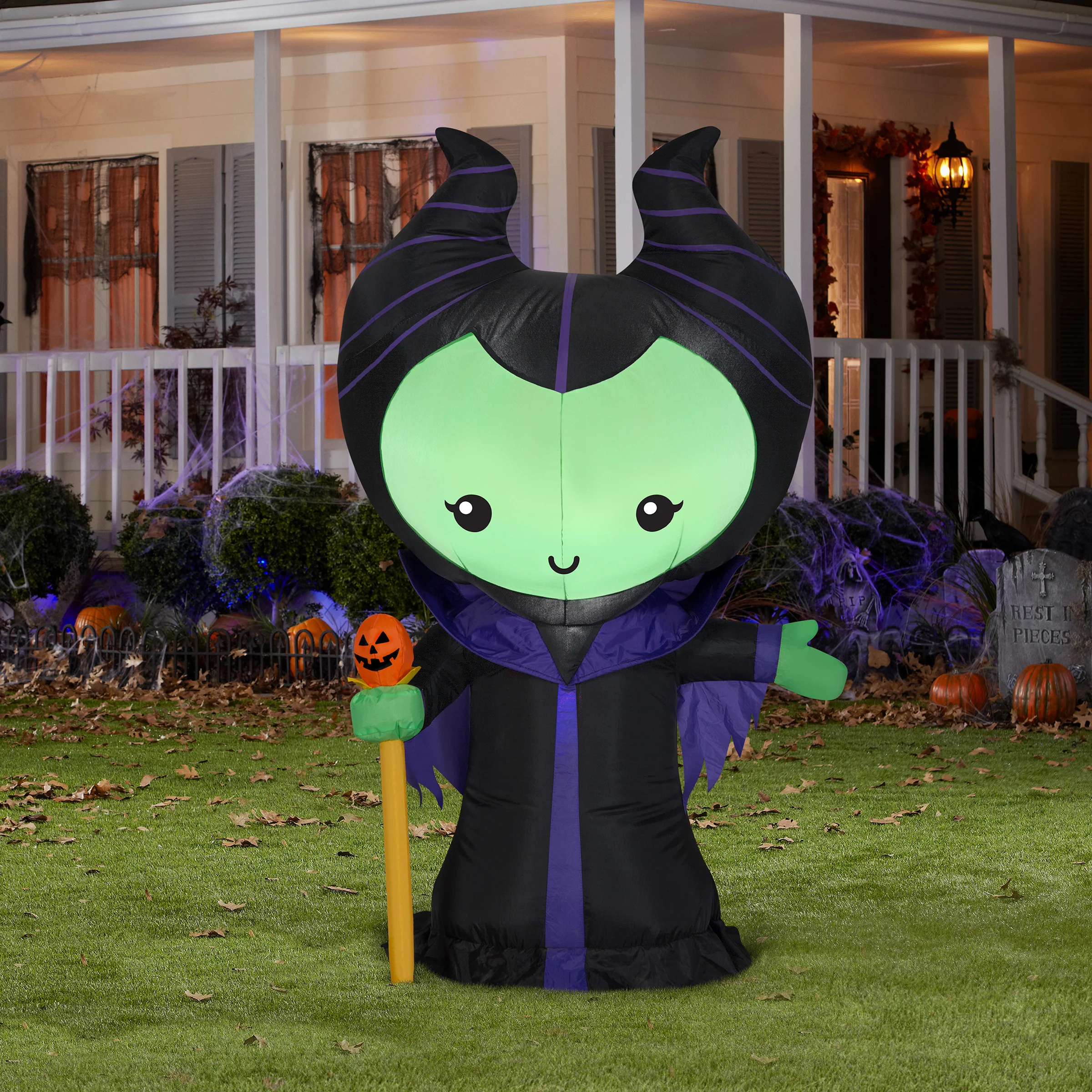 42 in. Halloween Maleficient Inflatable Decoration, Plug-In - Image 2