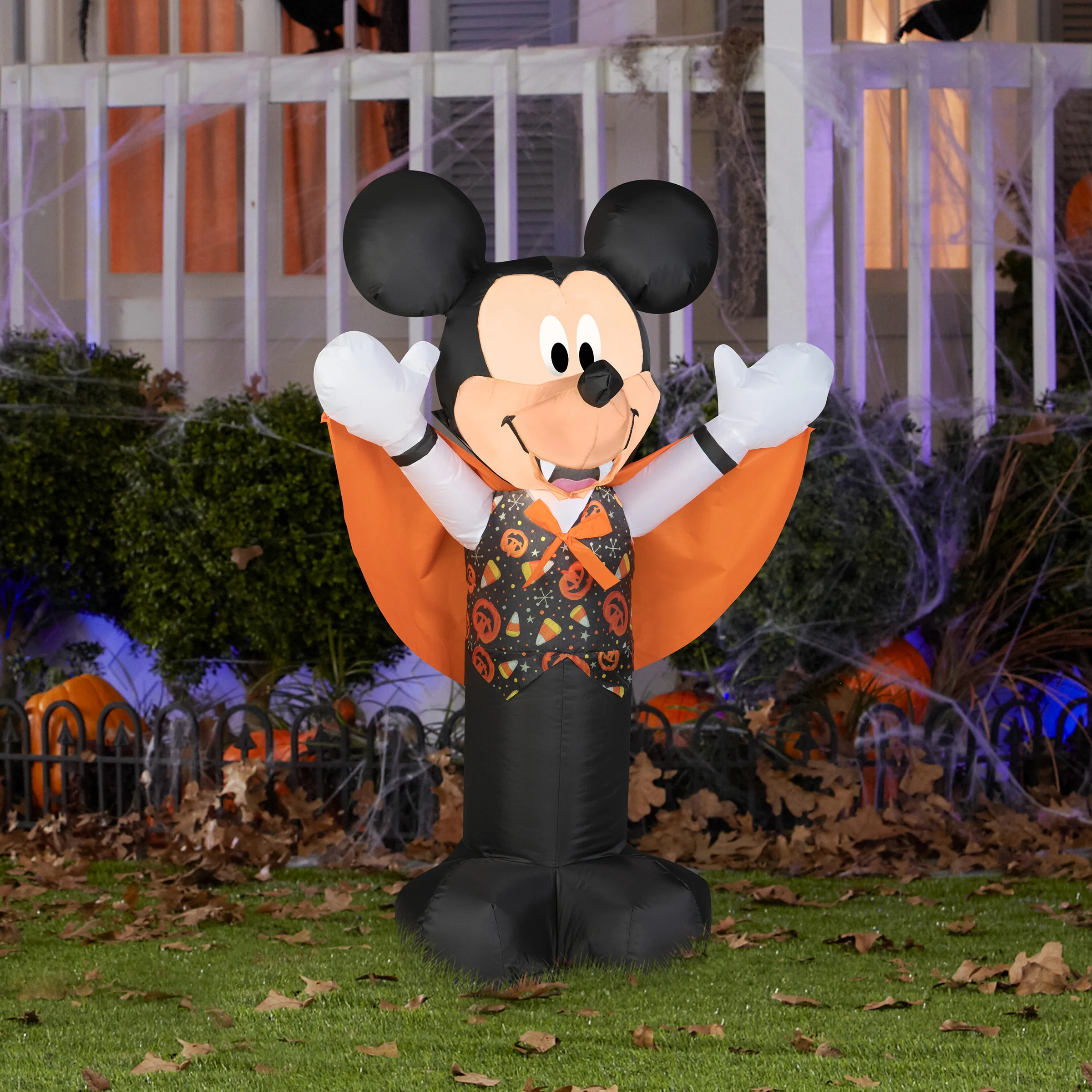 42 in. Halloween Vampire Mickey Mouse Inflatable Decoration, Plug-In - Image 2