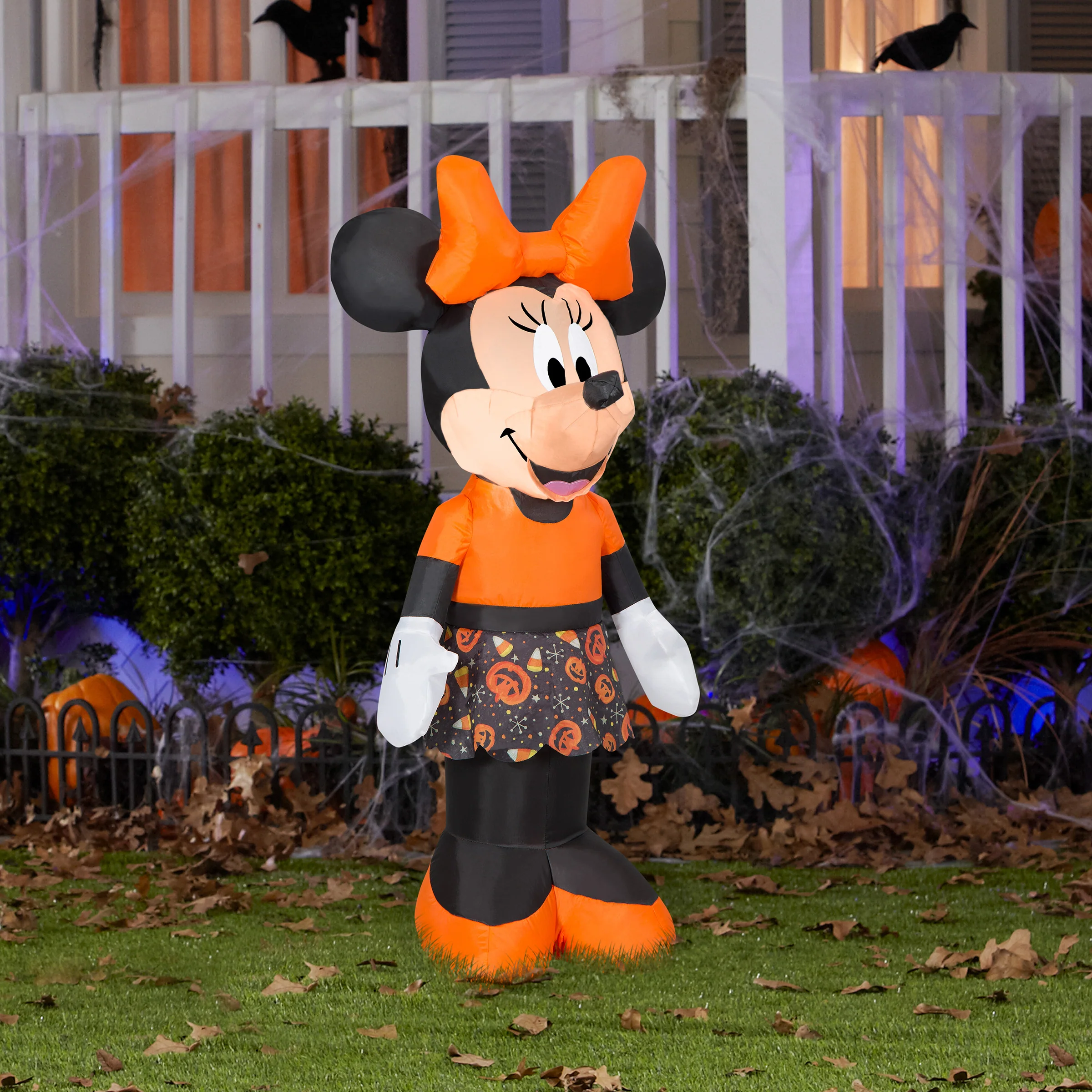 42 in. Halloween Minnie Mouse Inflatable Decoration, Plug-In - Image 2