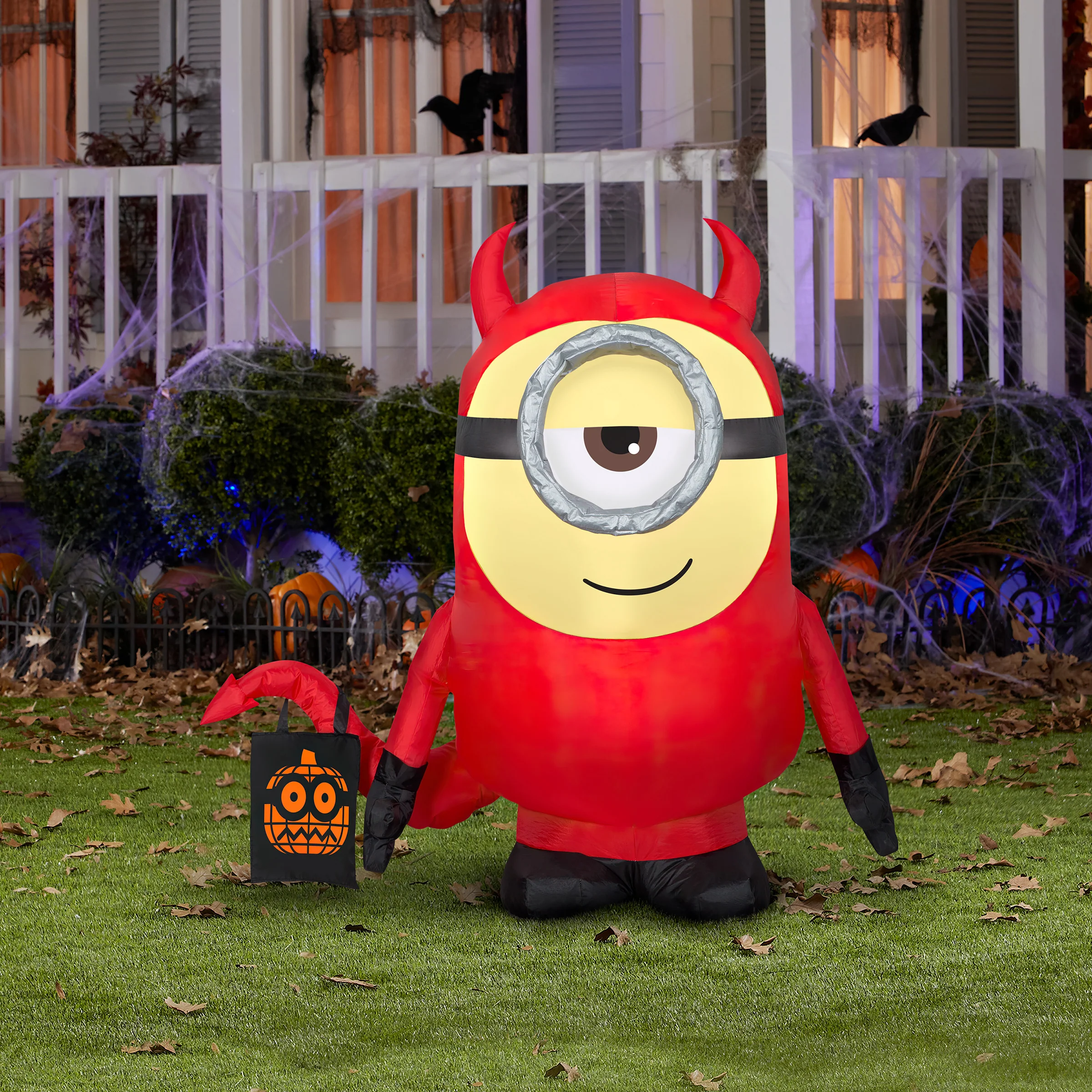 42 in. Halloween Minion Dave Inflatable Decoration, Plug-In - Image 2