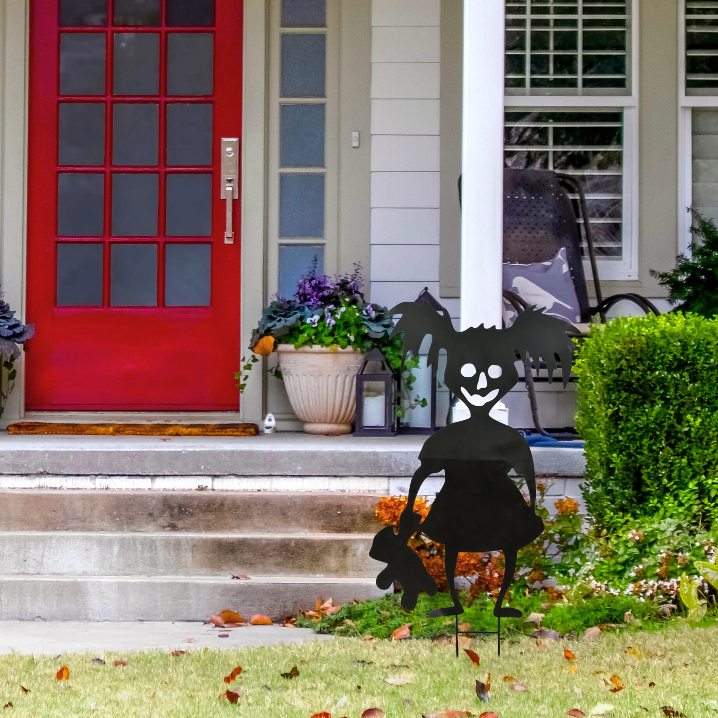 38 in. Halloween Scary Girl Garden Stakes Outdoor Lawn Decoration - Image 2