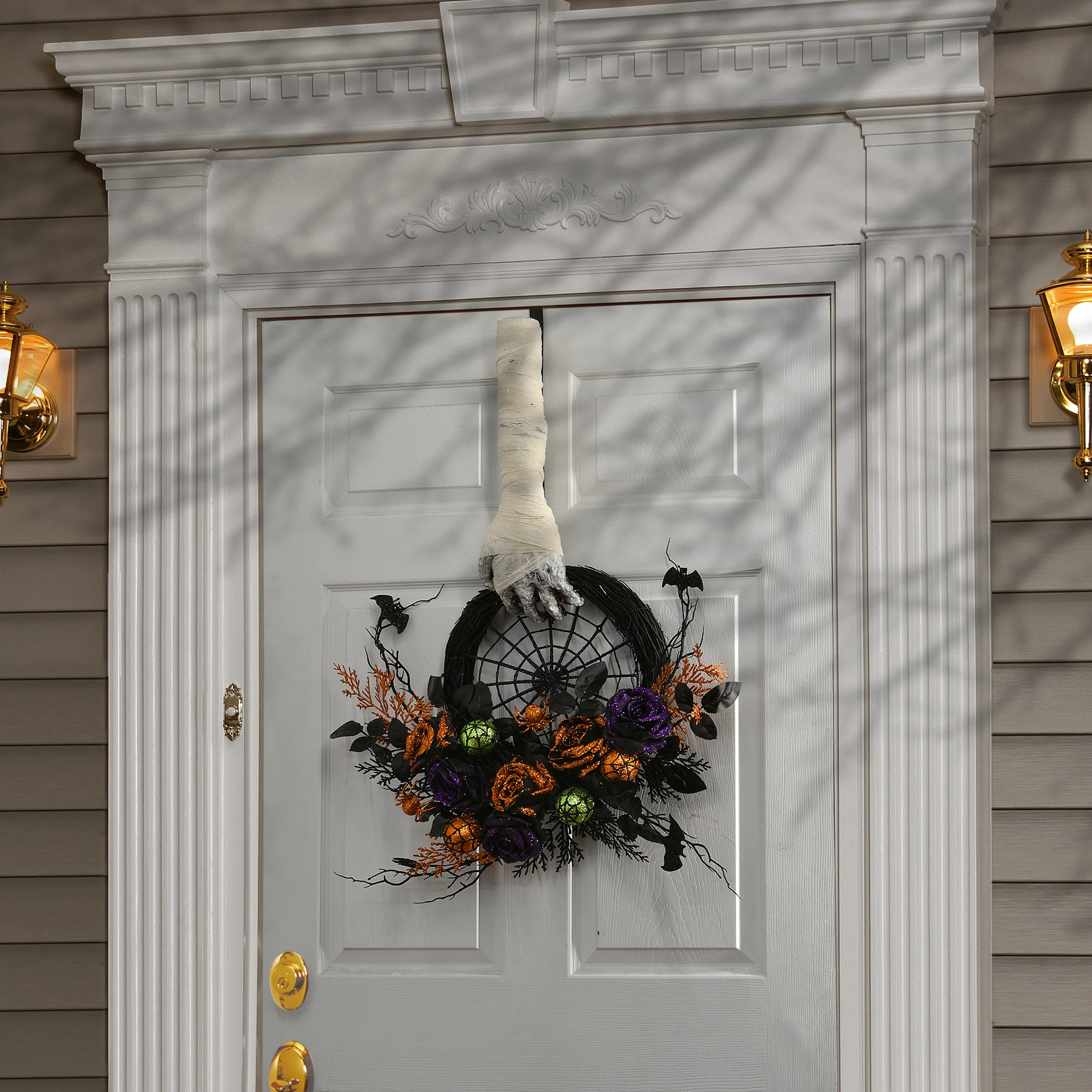 18 in. Halloween Mummy Arm and Hand Wreath Hanger - Image 2