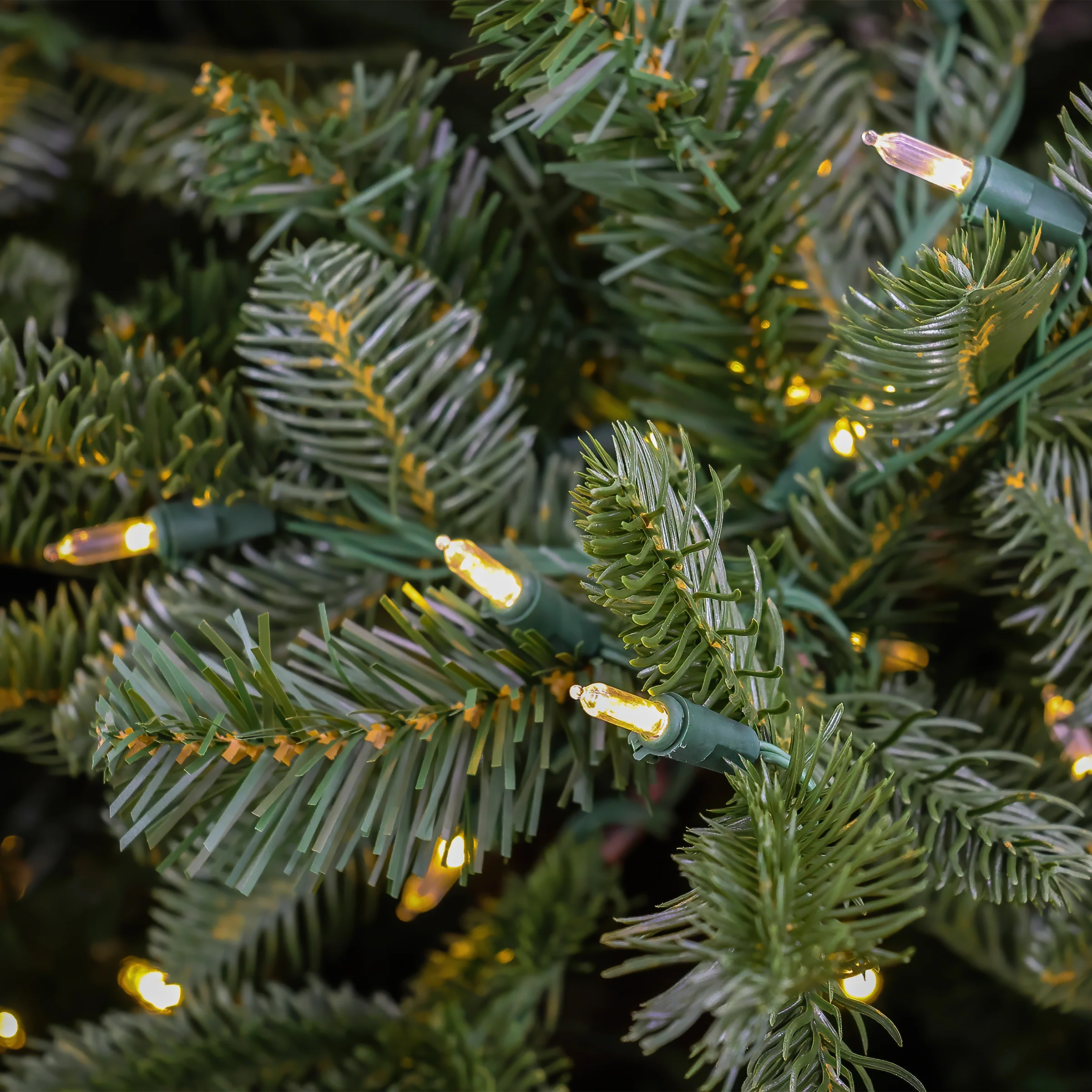 10 ft. Pre-Lit Norway Spruce Hinged Tree with Warm White LED Lights - Image 3