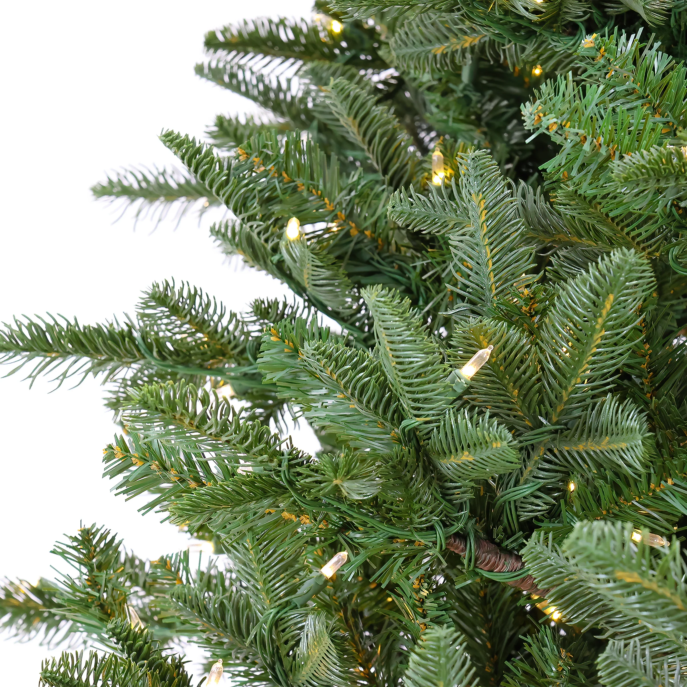 10 ft. Pre-Lit Norway Spruce Hinged Tree with Warm White LED Lights - Image 4