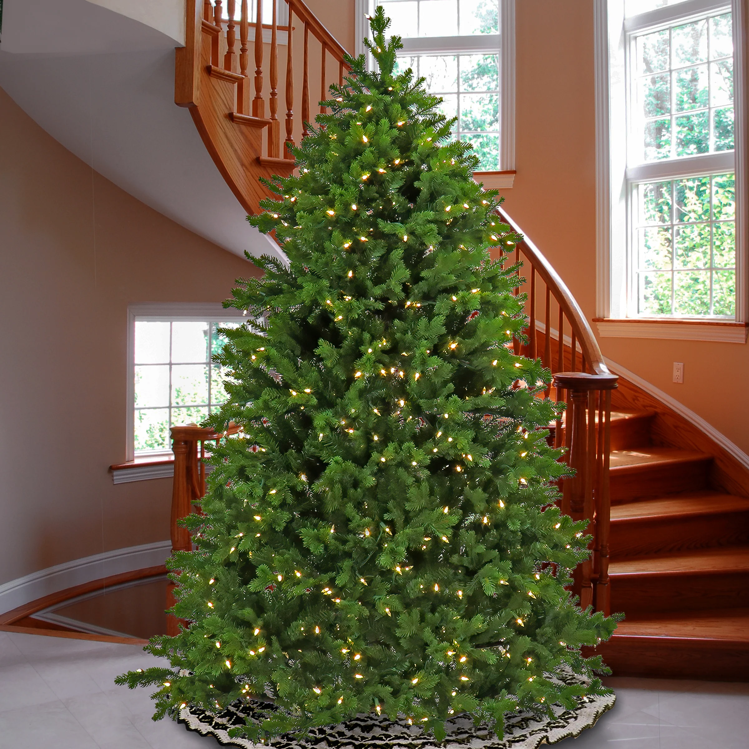 9ft. Pre-Lit Rockport Hinged Tree with 1200 Warm White LED Lights & Caps+ PowerConnect™ System- UL/CUL- - Image 2