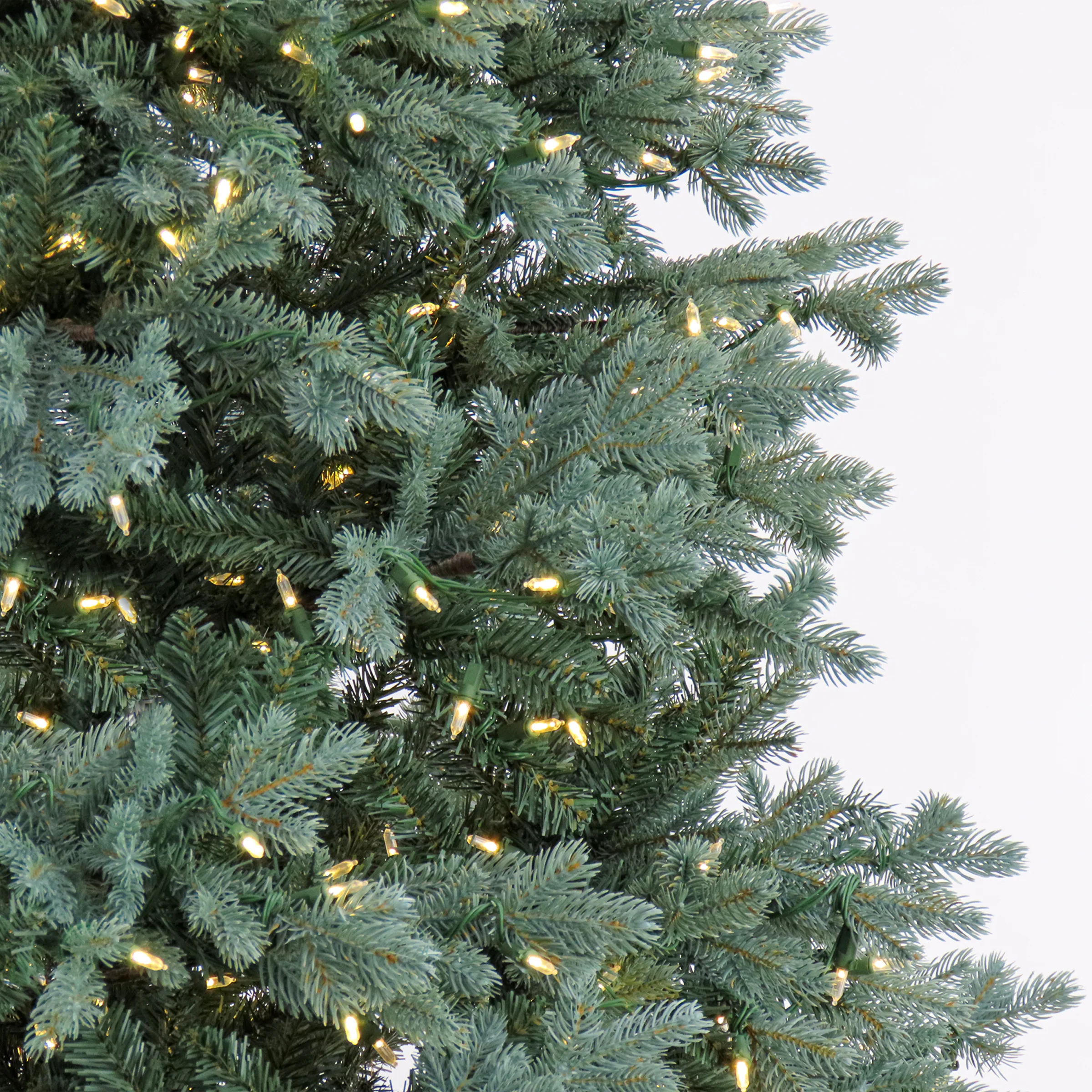9ft. Pre-Lit Wellesley Fir Hinged Tree with PowerConnect Dual Color LED Lights - Image 3