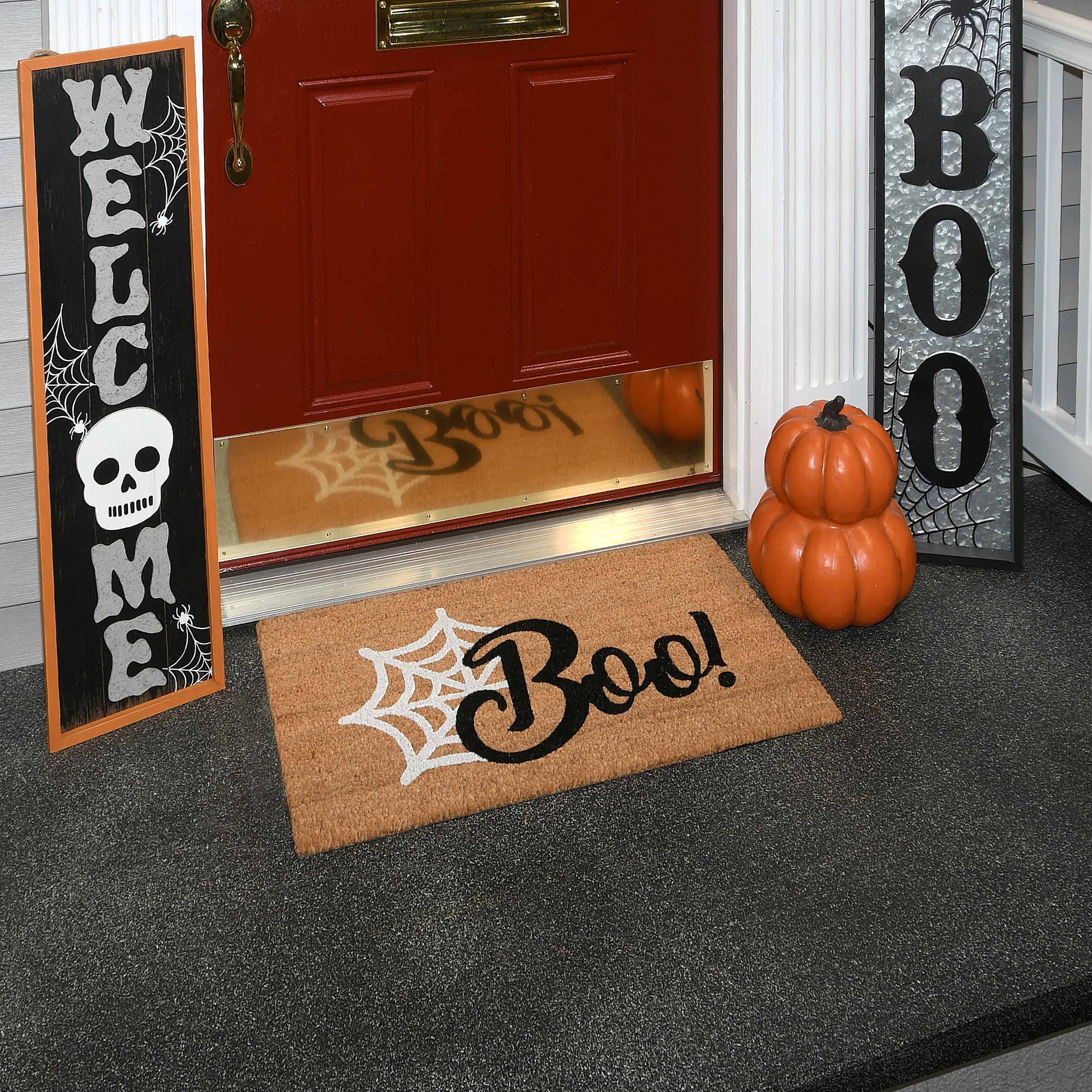 National Tree Company 'BOO!' Doormat Decoration, Halloween Collection, 30 Inches - Image 2