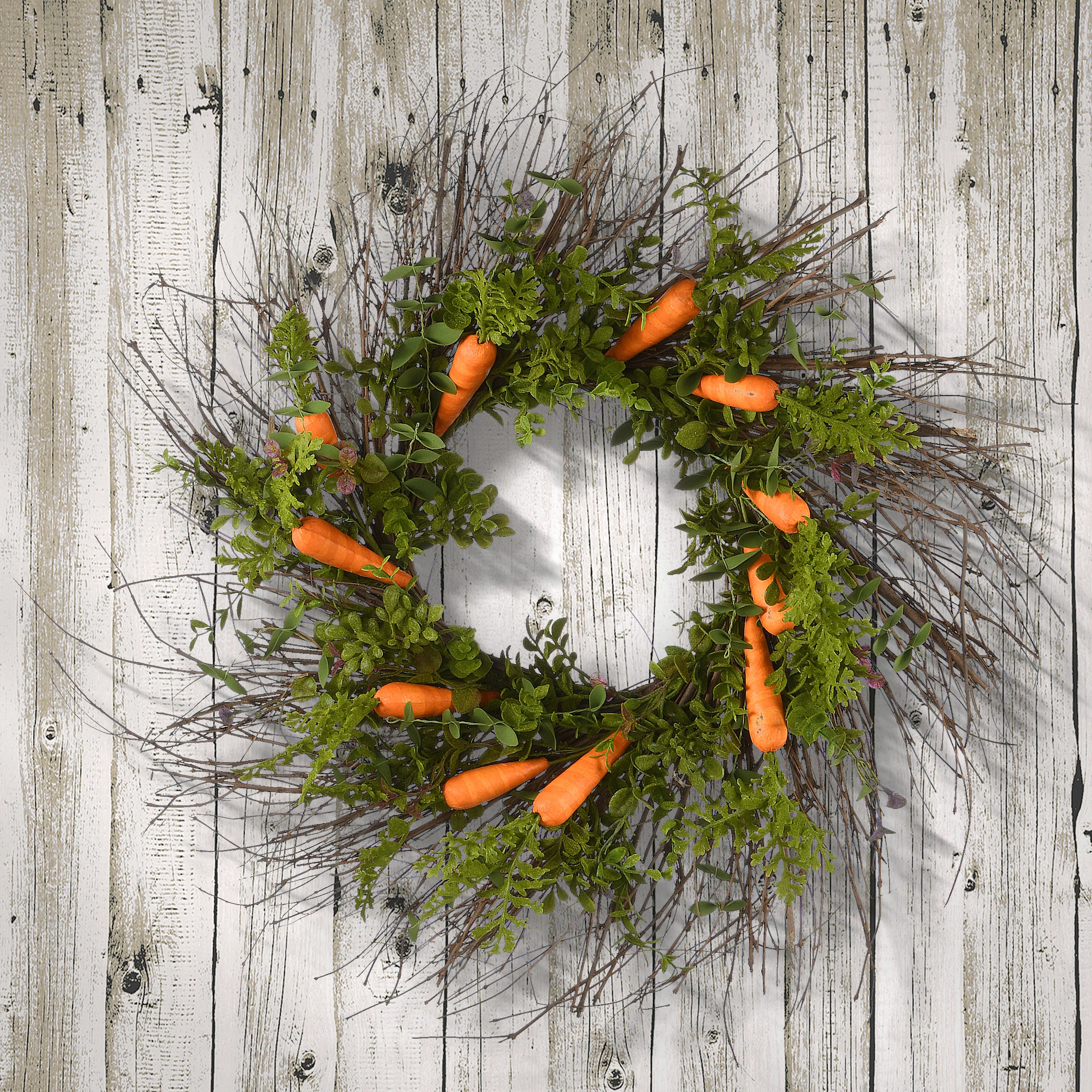 24 in. Easter Carrots Wreath Decoration - Image 2
