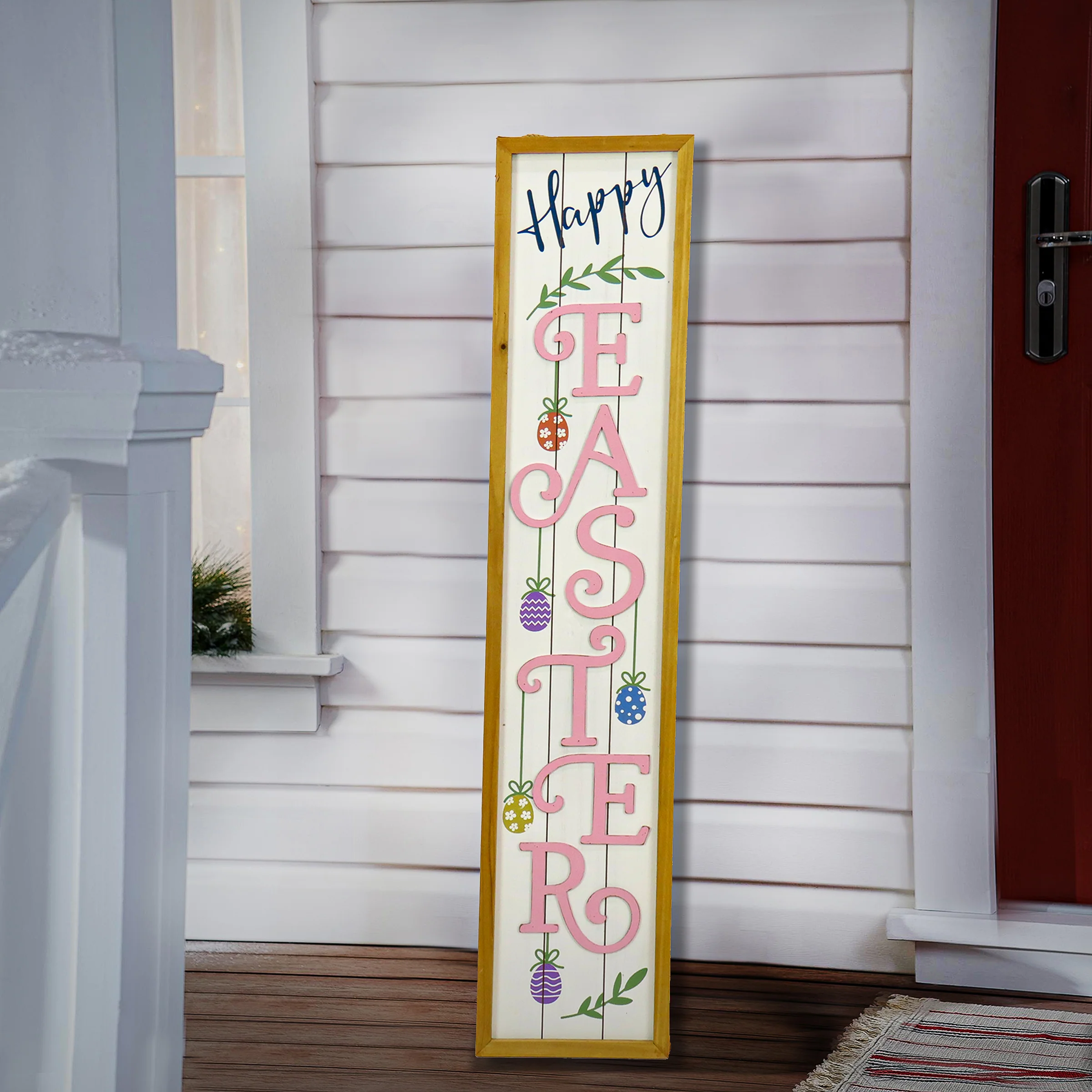 43 in. Happy Easter Sign Porch Decoration - Image 2