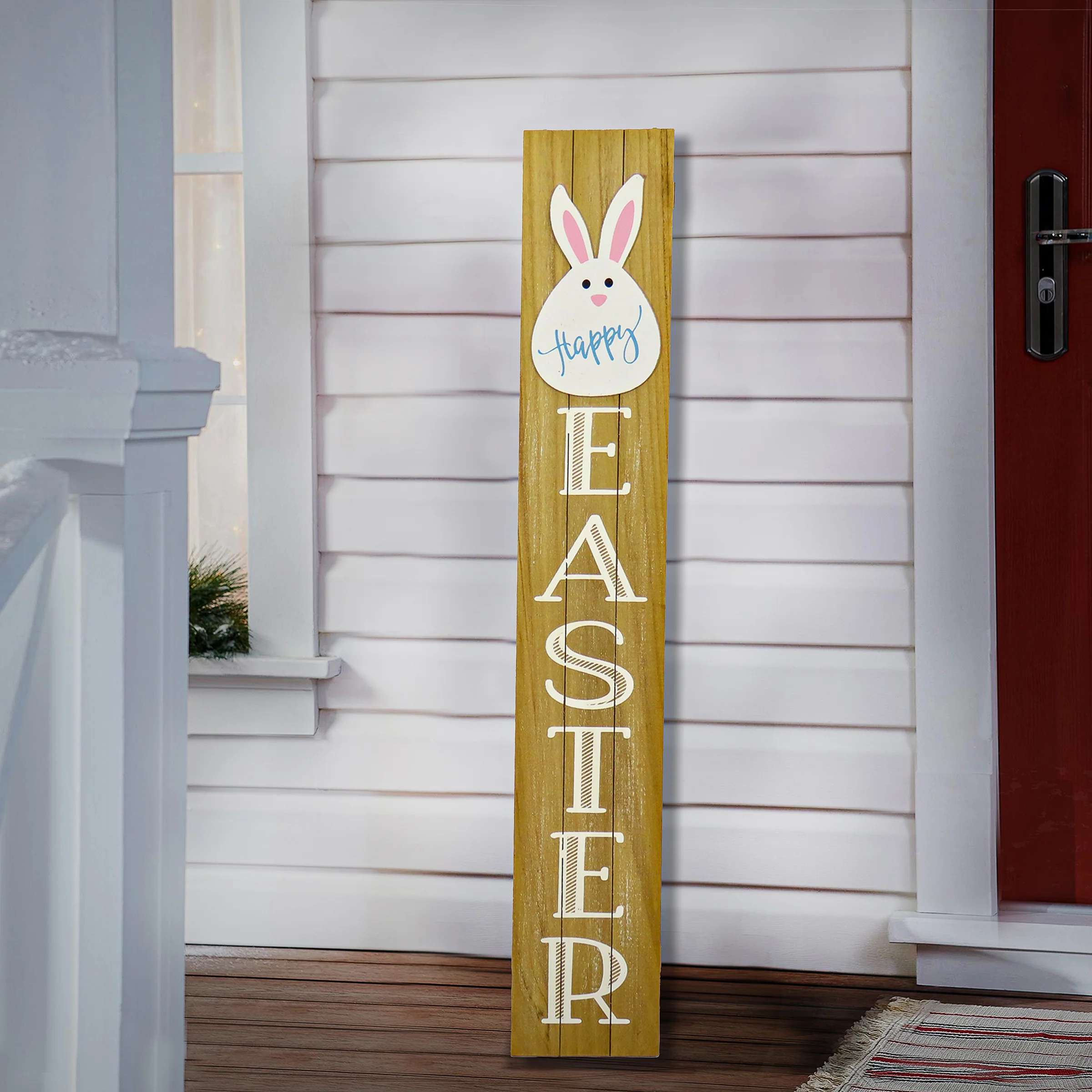 43 in. Easter Bunny Sign Porch Decoration - Image 2