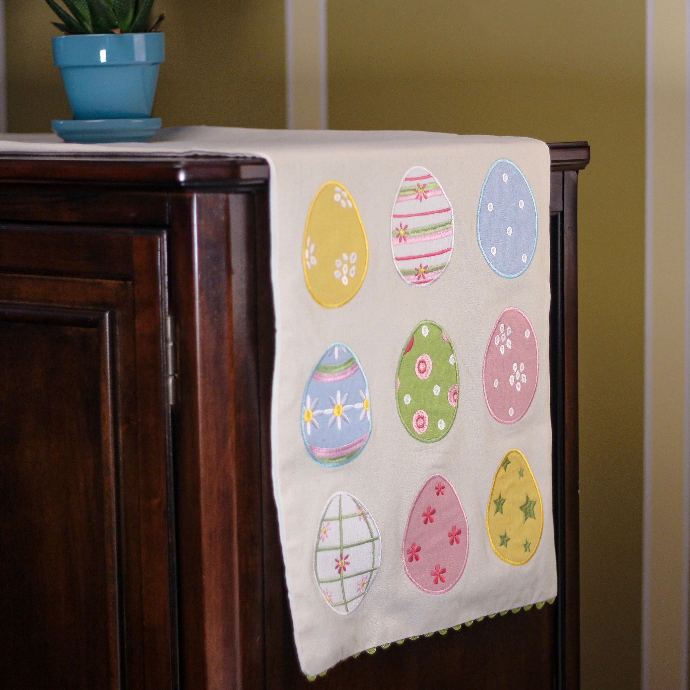 6 ft. Easter Egg Decorative Table Runner - Image 2