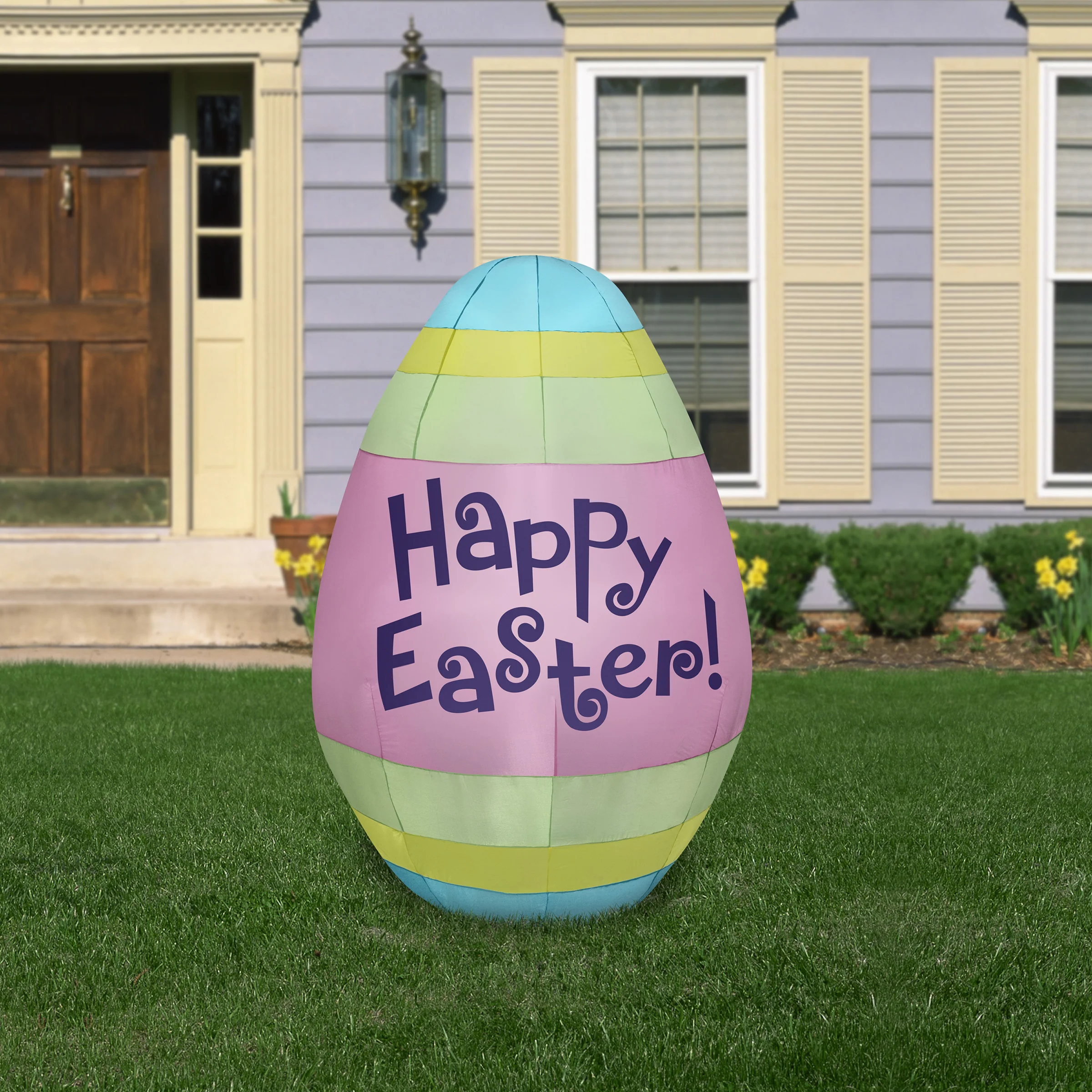 66 in. Inflatable Happy Easter Egg Decoration - Image 2