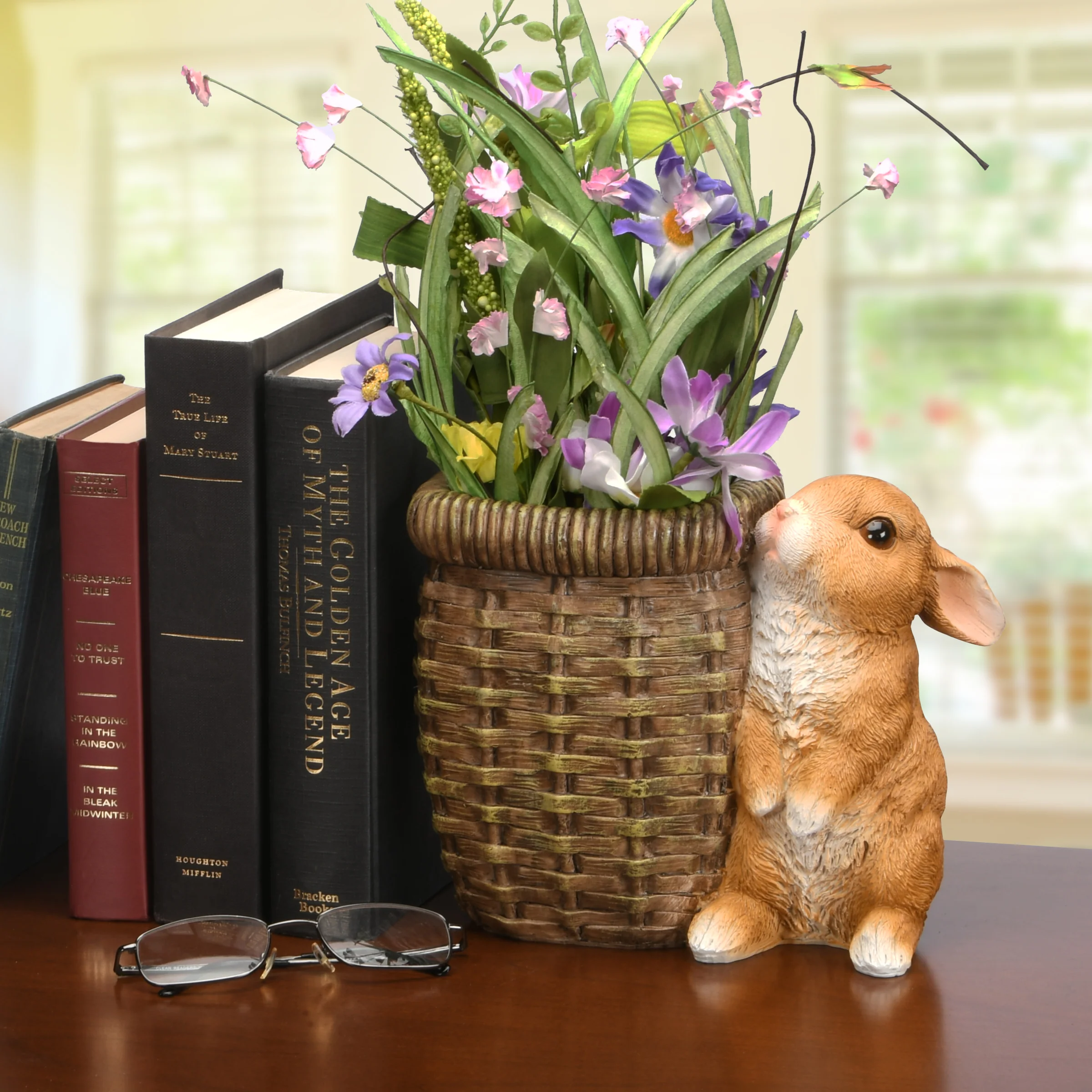 7 in. Easter Rabbit Flower Pot Decoration - Image 2