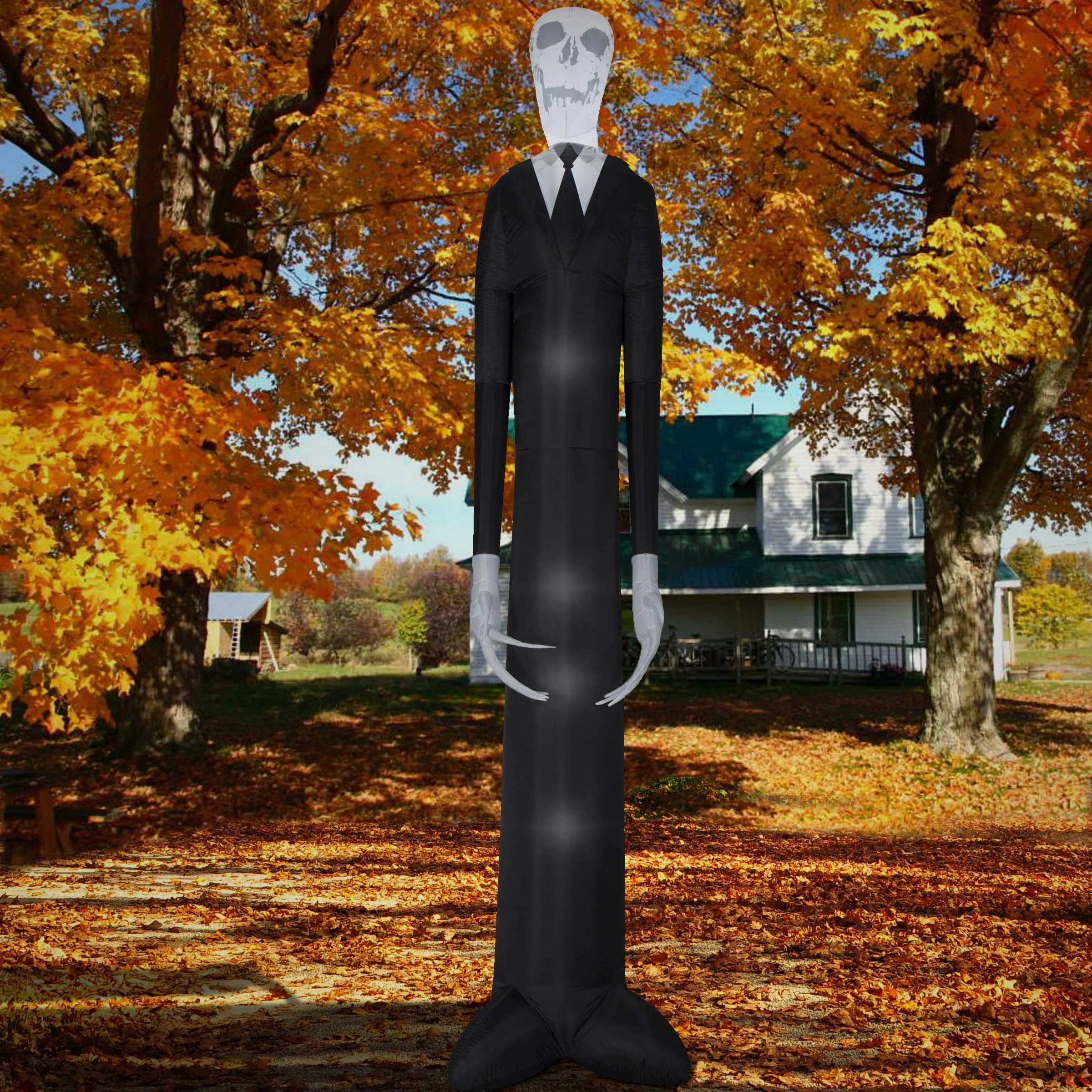National Tree Company Halloween Inflatable Giant Skeleton, LED Lights, 12 Foot - Image 2