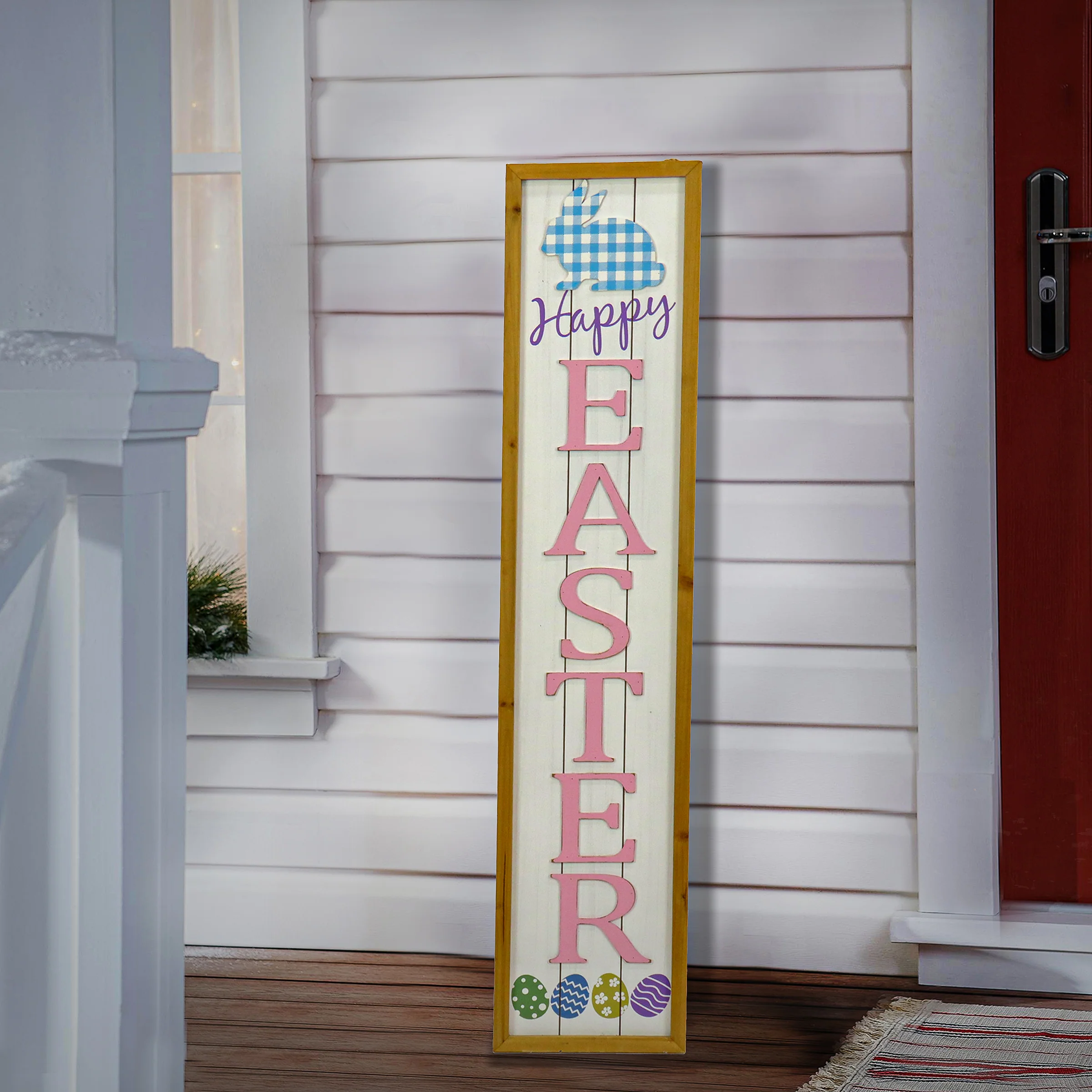 43 in. Pink Easter Sign Porch Decoration - Image 2