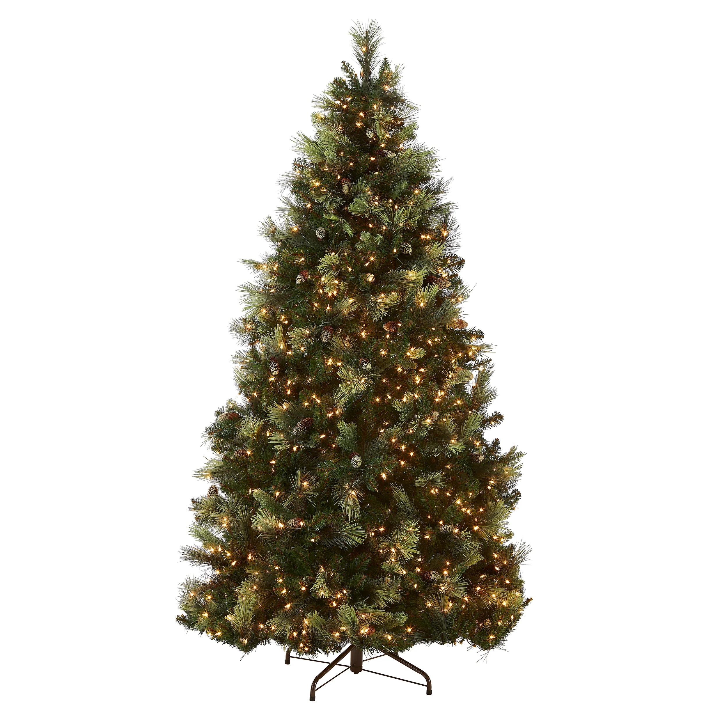 9ft. Pre-Lit Carolina Pine Tree with Clear Lights with 1200 Clear Lights, Plug-In - Image 6