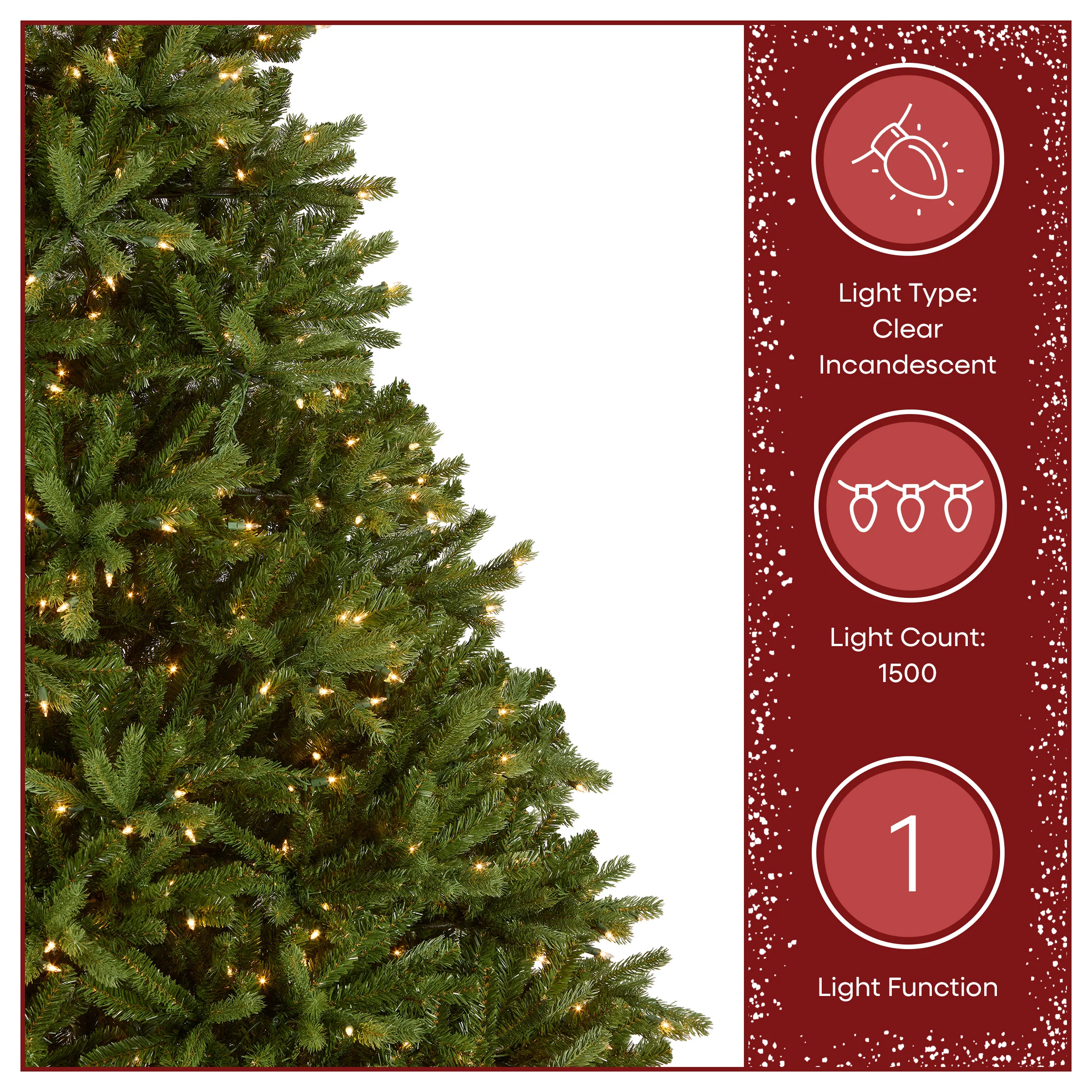9 ft. Pre-Lit Jersey Fraser Fir Tree with Clear Lights - Image 6