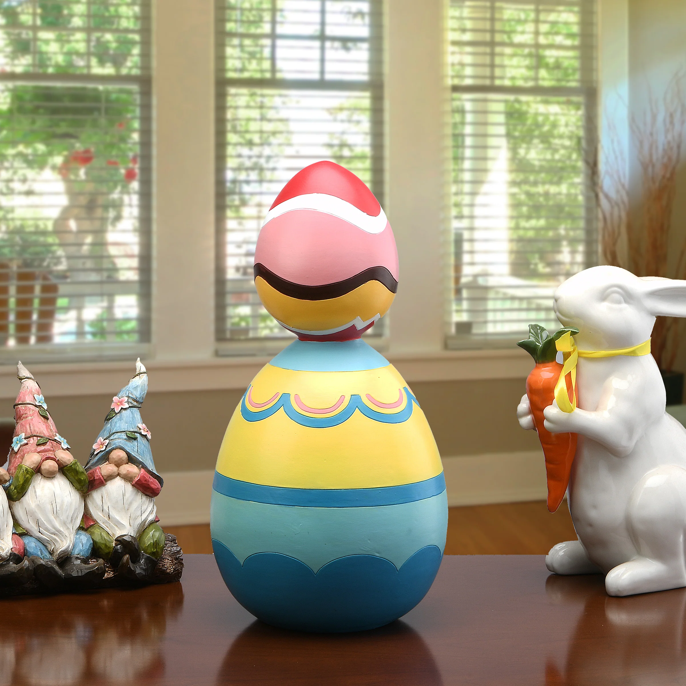 16 in. Stacked Eggs Table Decoration - Image 2