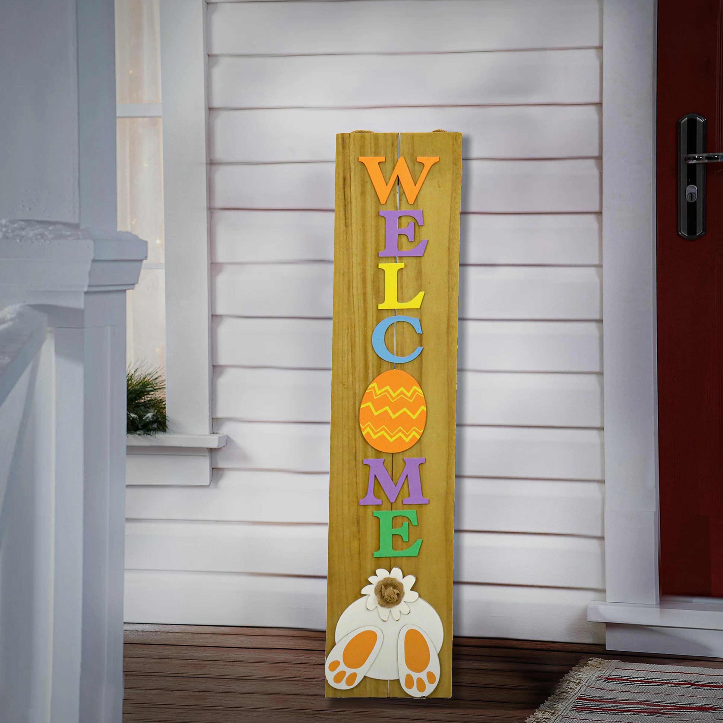 43 in. Welcome Easter Sign Porch Decoration - Image 2