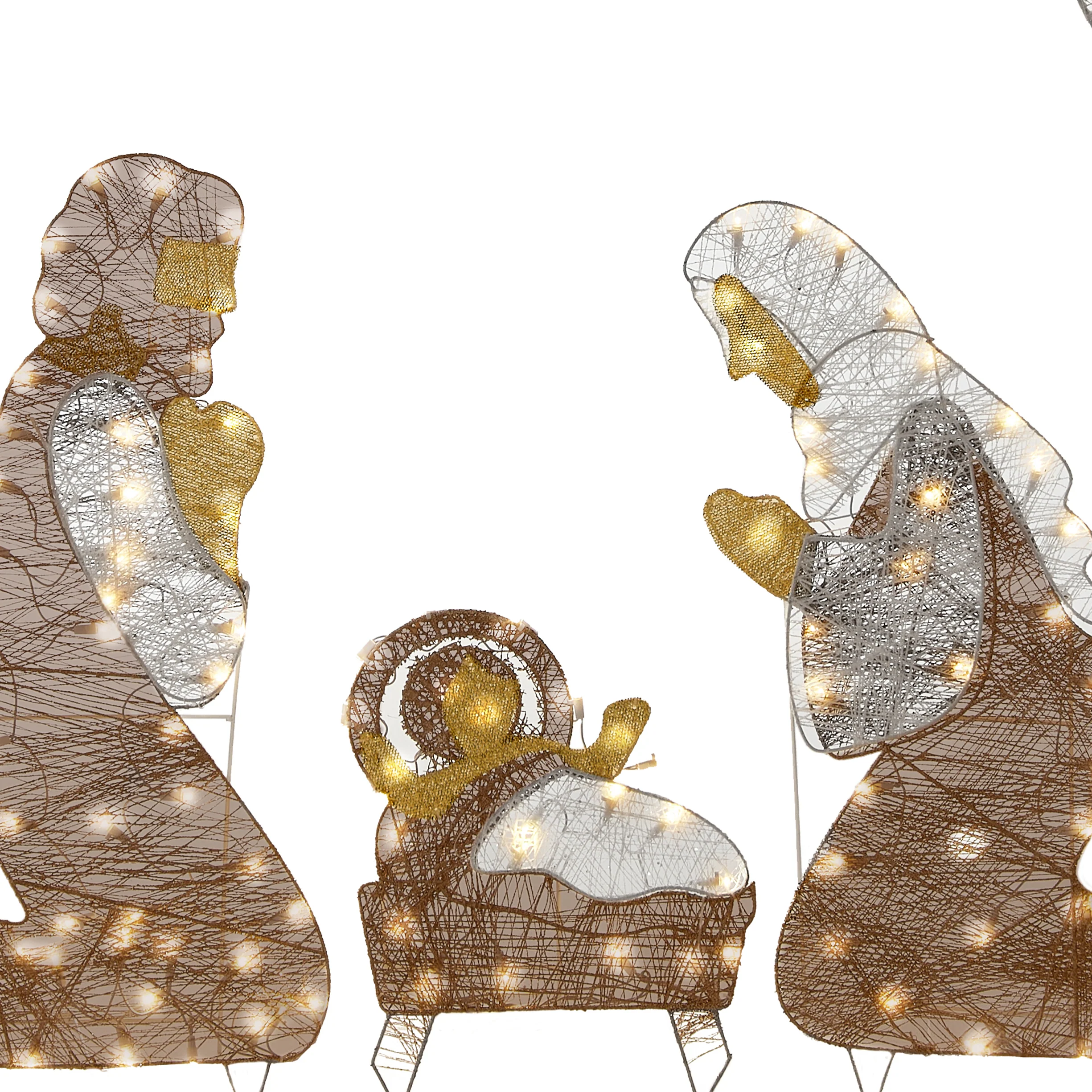 72 in. Nativity Scene with White LED Lights, Plug-In - Image 3