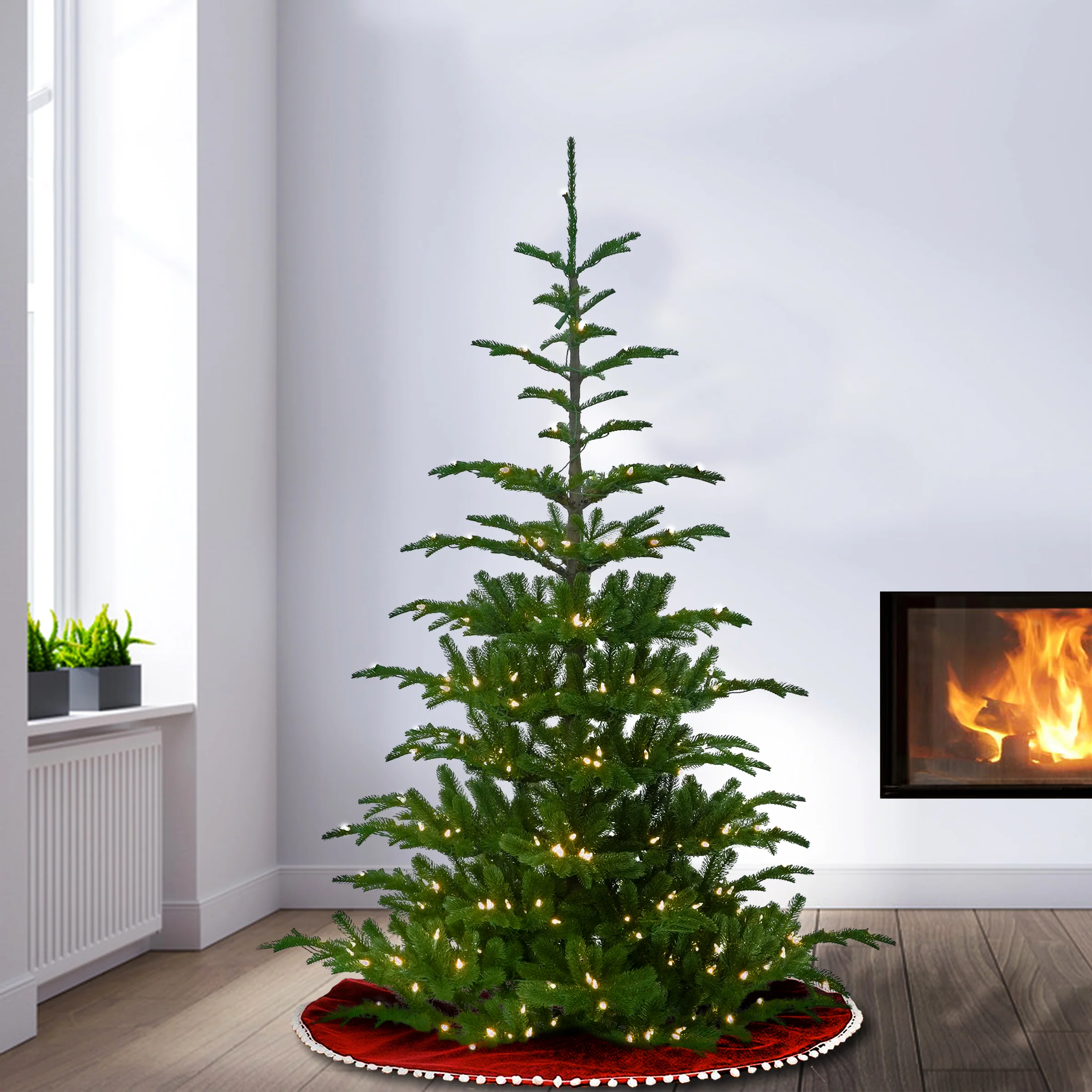 7.5 ft. Norwegian Spruce Tree with Clear Lights - Image 2