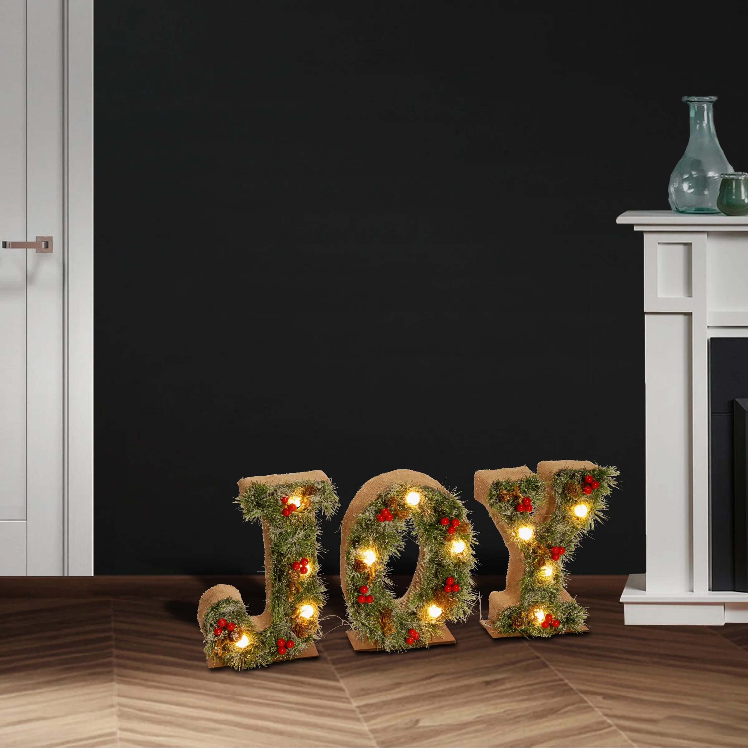 27 in. Pre-Lit JOY Decoration - Image 2