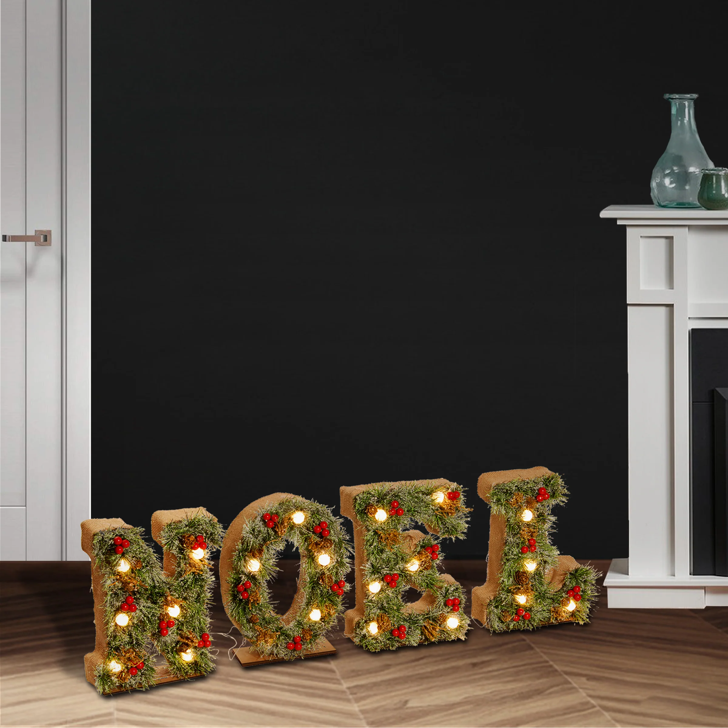 36 in. Pre-Lit NOEL Decoration - Image 2