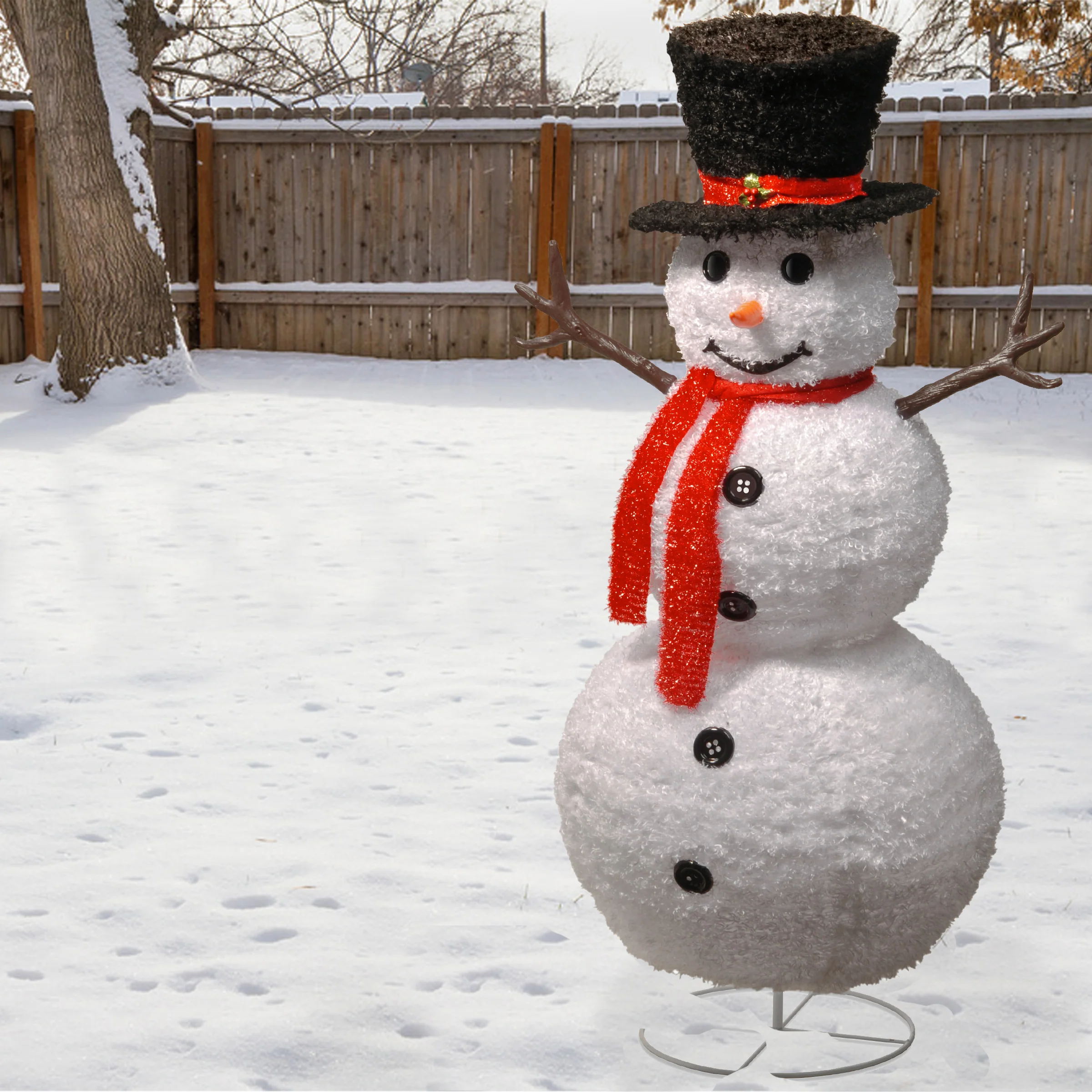 48 in. Pop-Up Snowman - Image 2