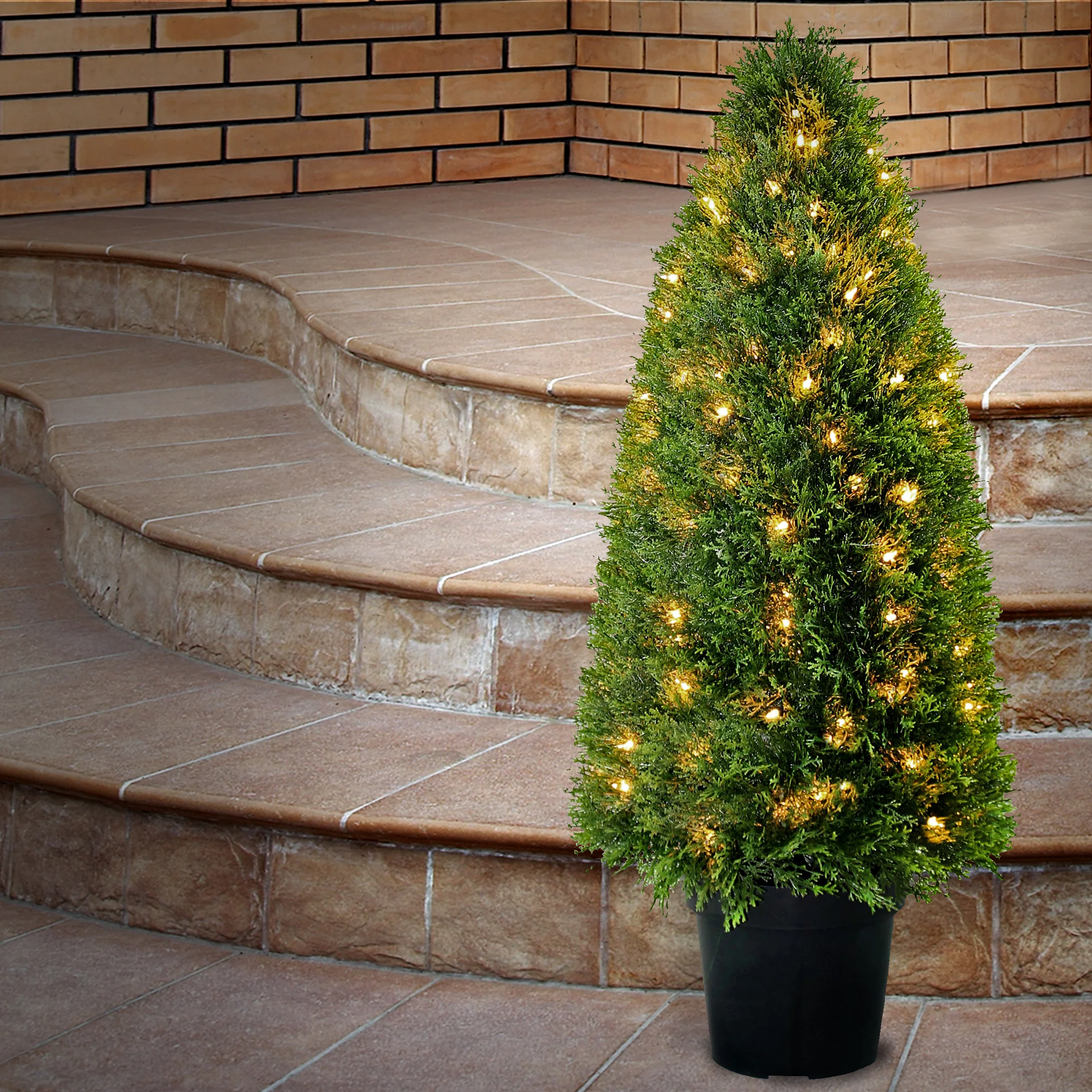 Pre-Lit 36" Artificial Upright Juniper - Image 2