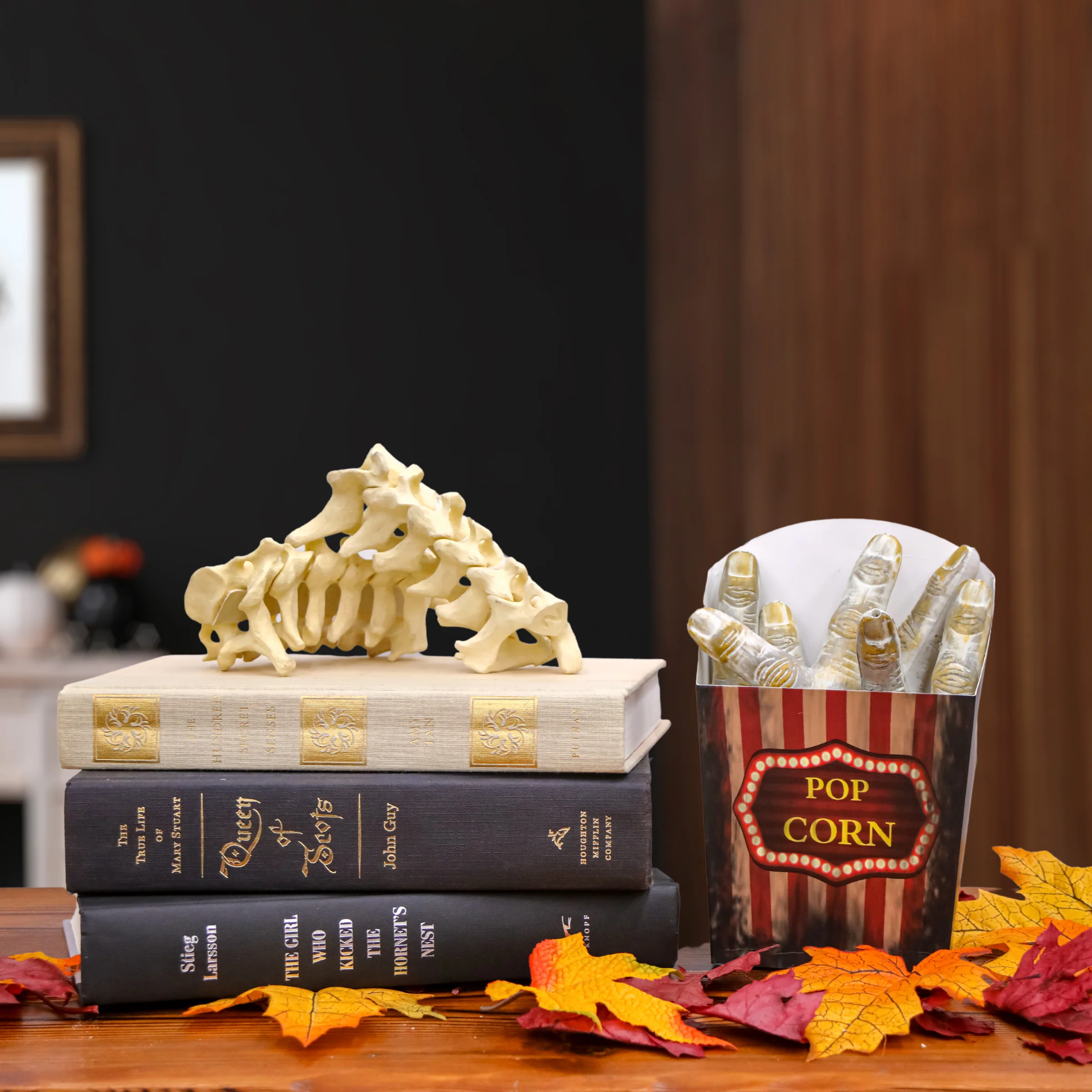 4 in. Halloween Pre-Lit Sound Activated Animated Popcorn Fingers with LED Lights - Image 2