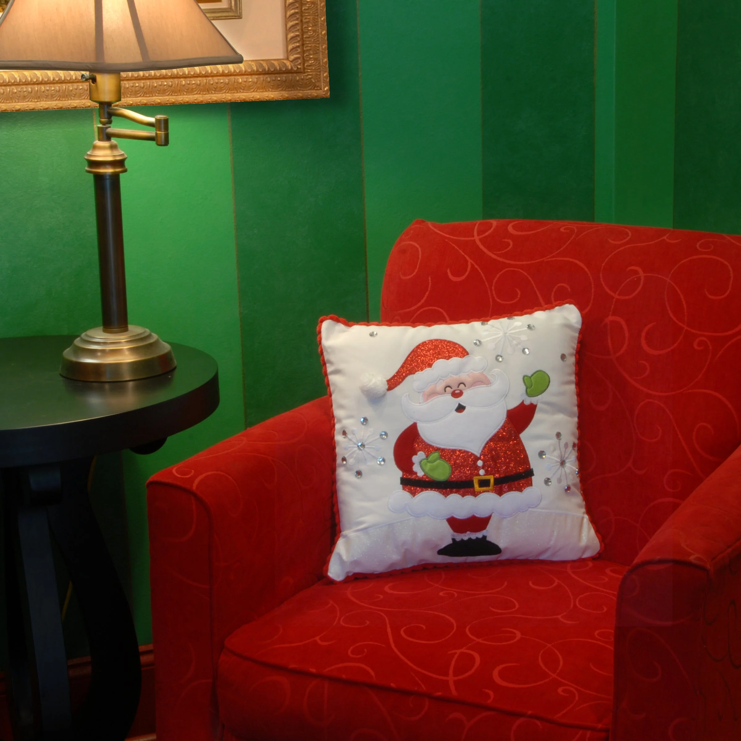 16 in. Santa Pillow - Image 3