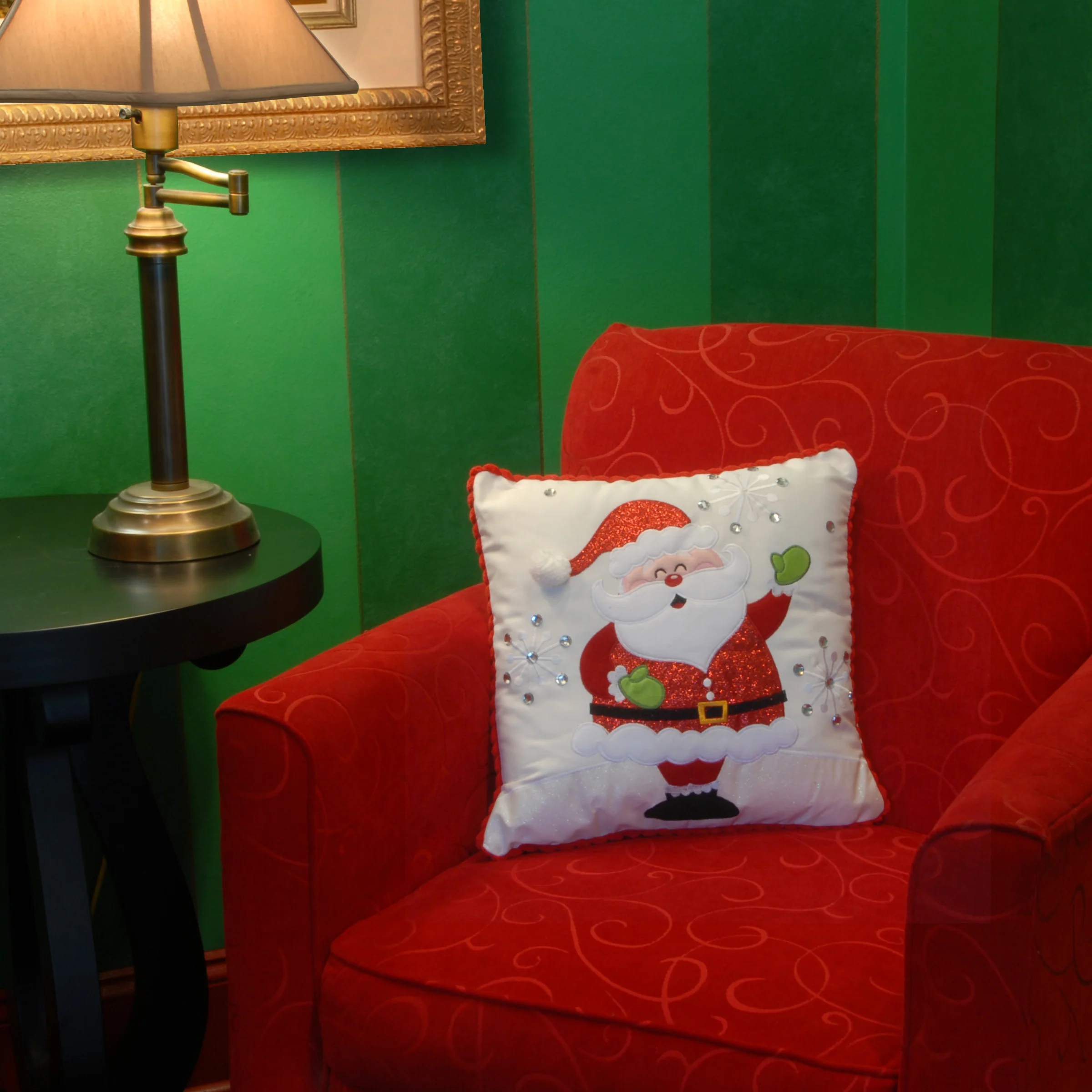 16 in. Santa Pillow - Image 4