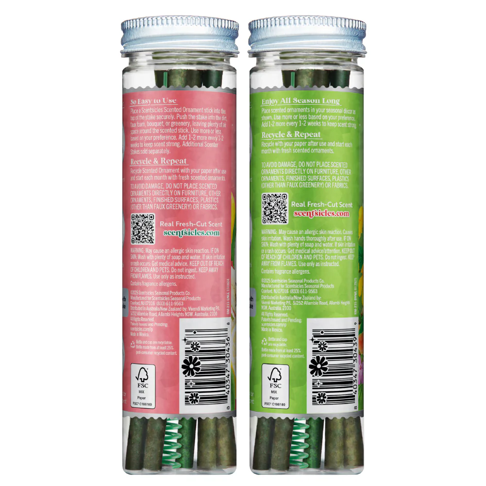 Scentsicles, 6pc Stick, 1 Lemon 'n Lilies/ 1 Berryvines & Wildflowers-  2 pack - Image 4