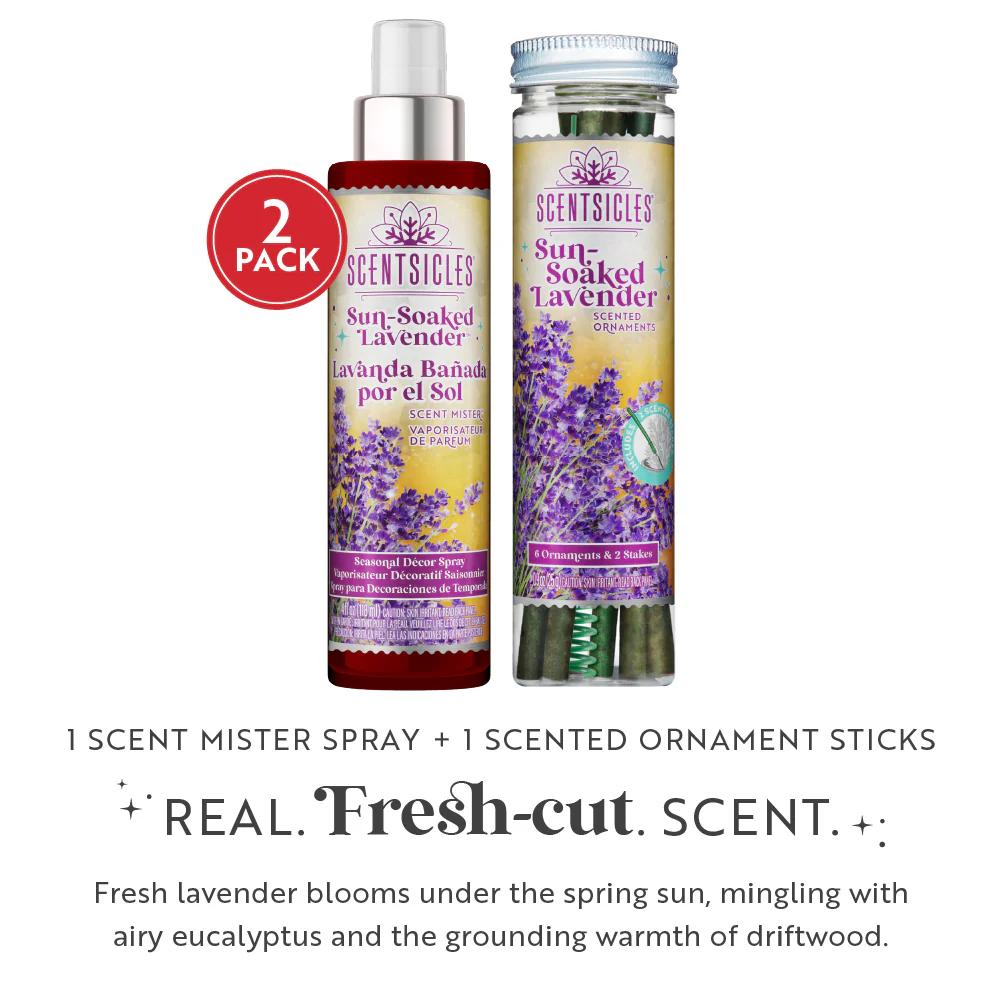 Scentsicles, 6pc Stick, 1 Sun-Soaked Lavender/1 Scent Mister Sun-Soaked Lavender -2 pack - Image 3