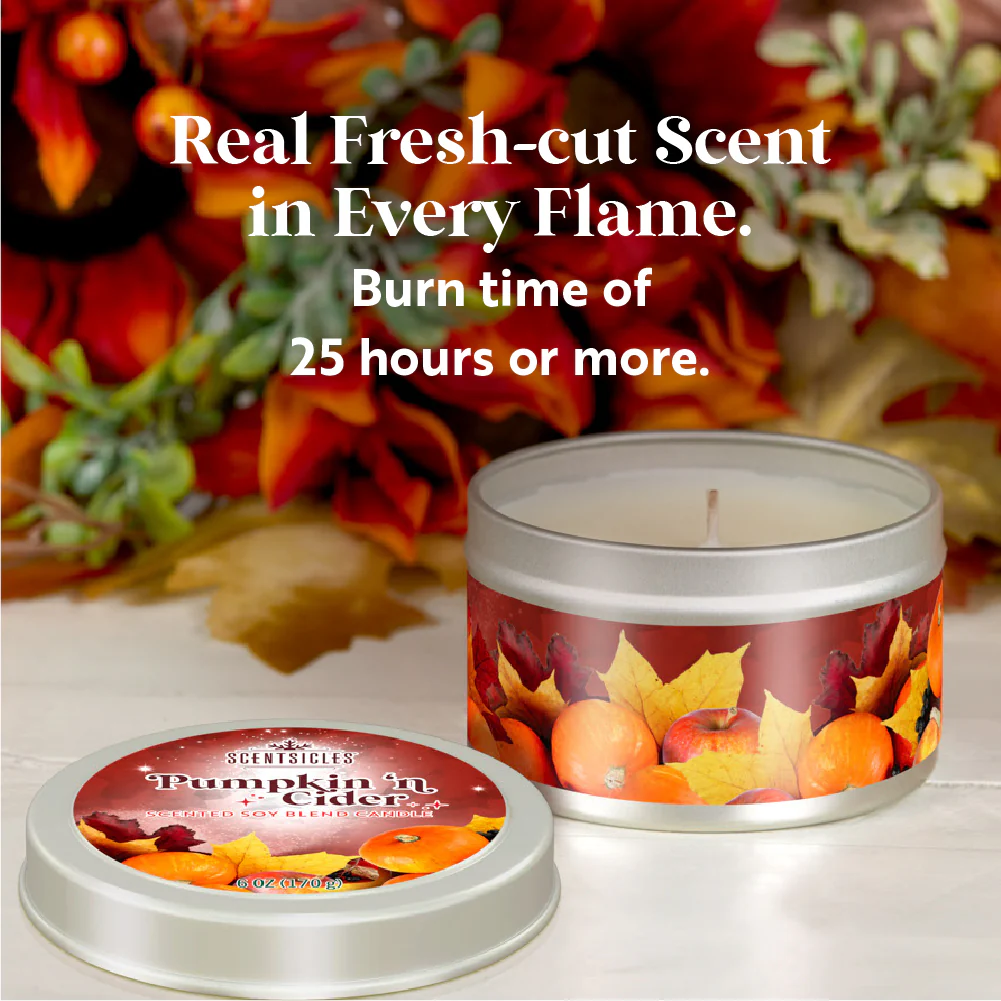 Scentsicles, Candles, 1 Apples 'n Apples/1 Pumpkin 'n Cider/1 Spiced Pine Cones-3 pack - Image 4
