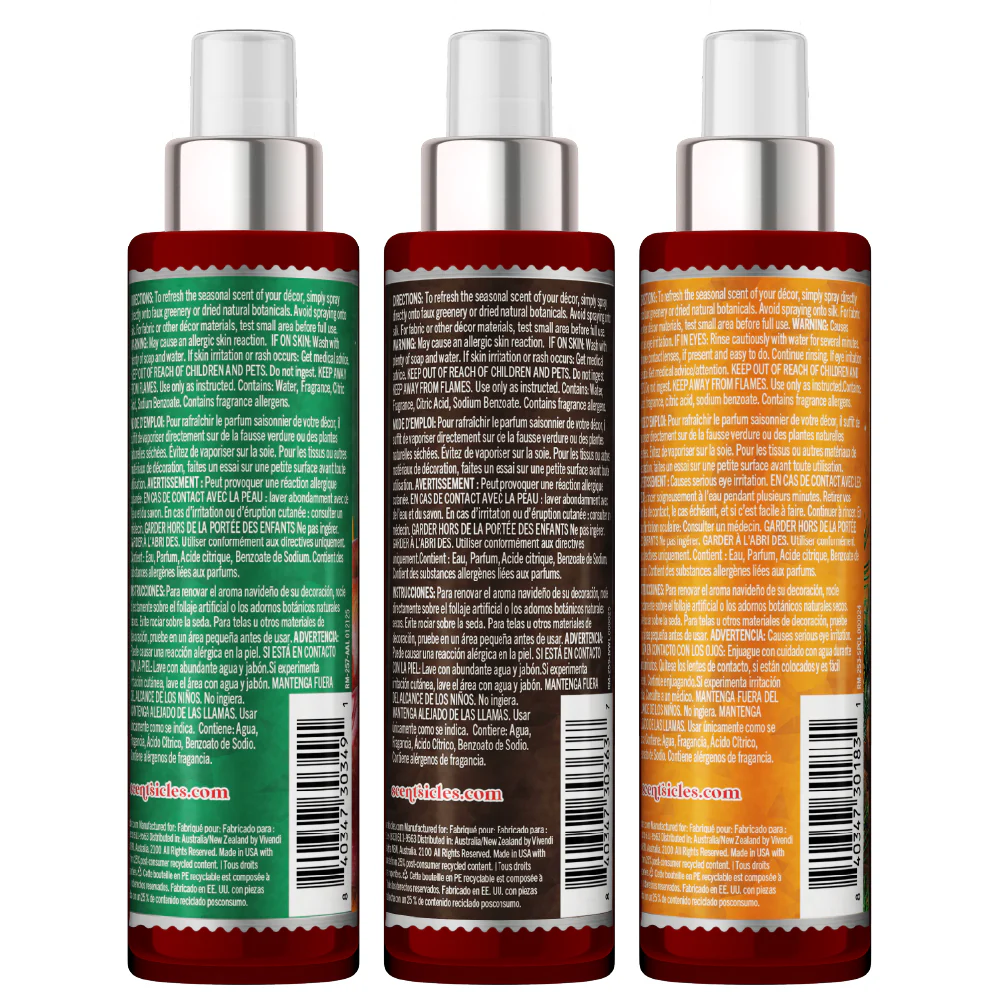 Scentsicles, Scent Mister, 1 Into the Vanilla Woods/1 Autumn 'n Apples/ 1 Spiced Pine Cones- 3 pack - Image 4