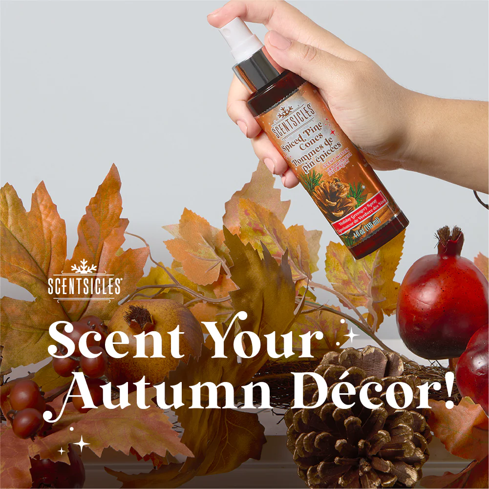 Scentsicles, Scent Mister, 1 Into the Vanilla Woods/1 Autumn 'n Apples/ 1 Spiced Pine Cones- 3 pack - Image 6