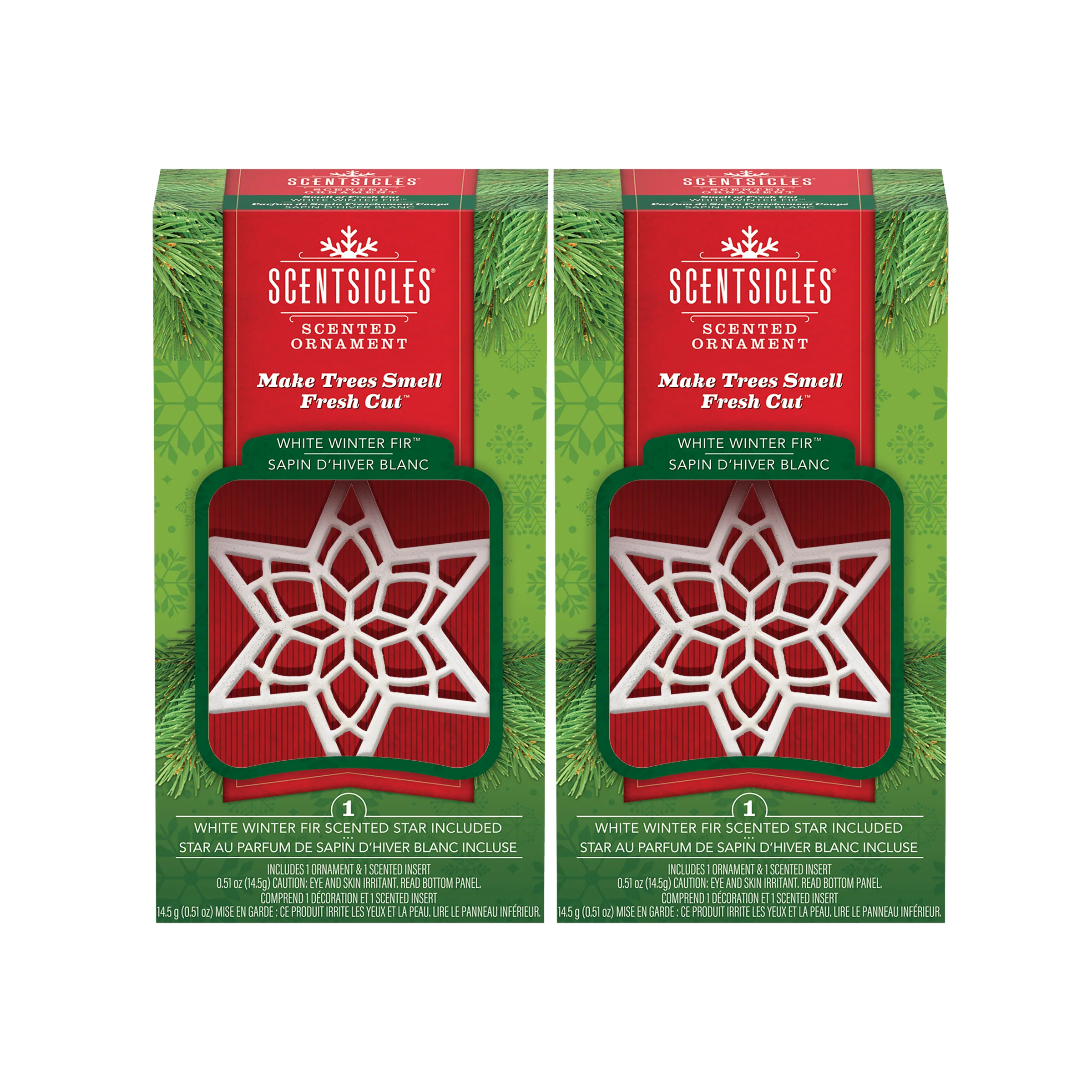 Scentsicles, Scented Star Ornament, White Winter Fir, 2-Pack - Image 3