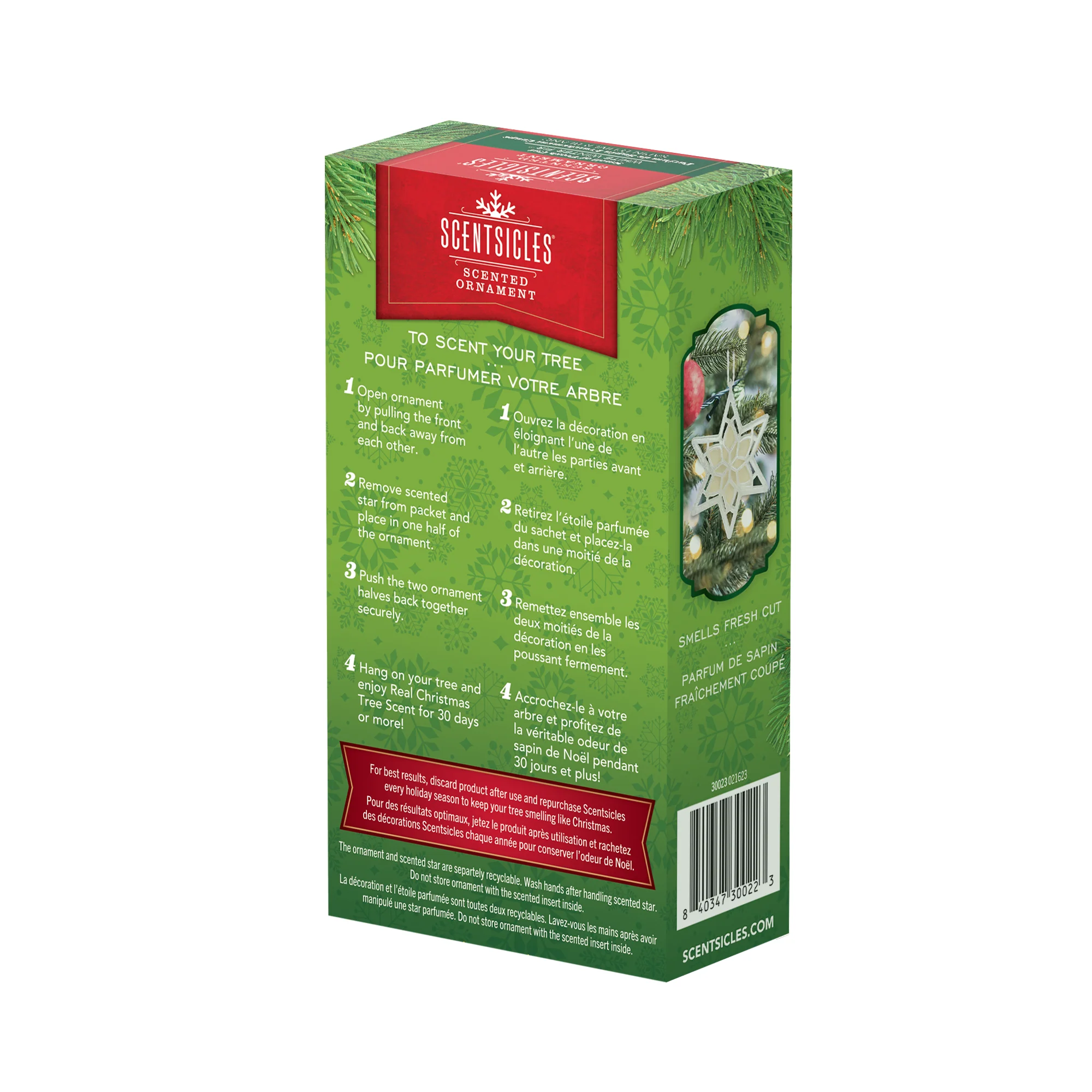 Scentsicles, Scented Star Ornament, White Winter Fir, 2-Pack - Image 5