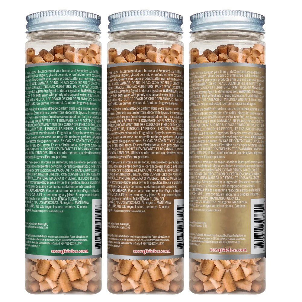 Scentsicles, Scentfetti, 1 Autumn 'n Apples/1 Two Dashes of Cinnamon /1 Vanilla & Spice, So Nice! 3 pack - Image 3