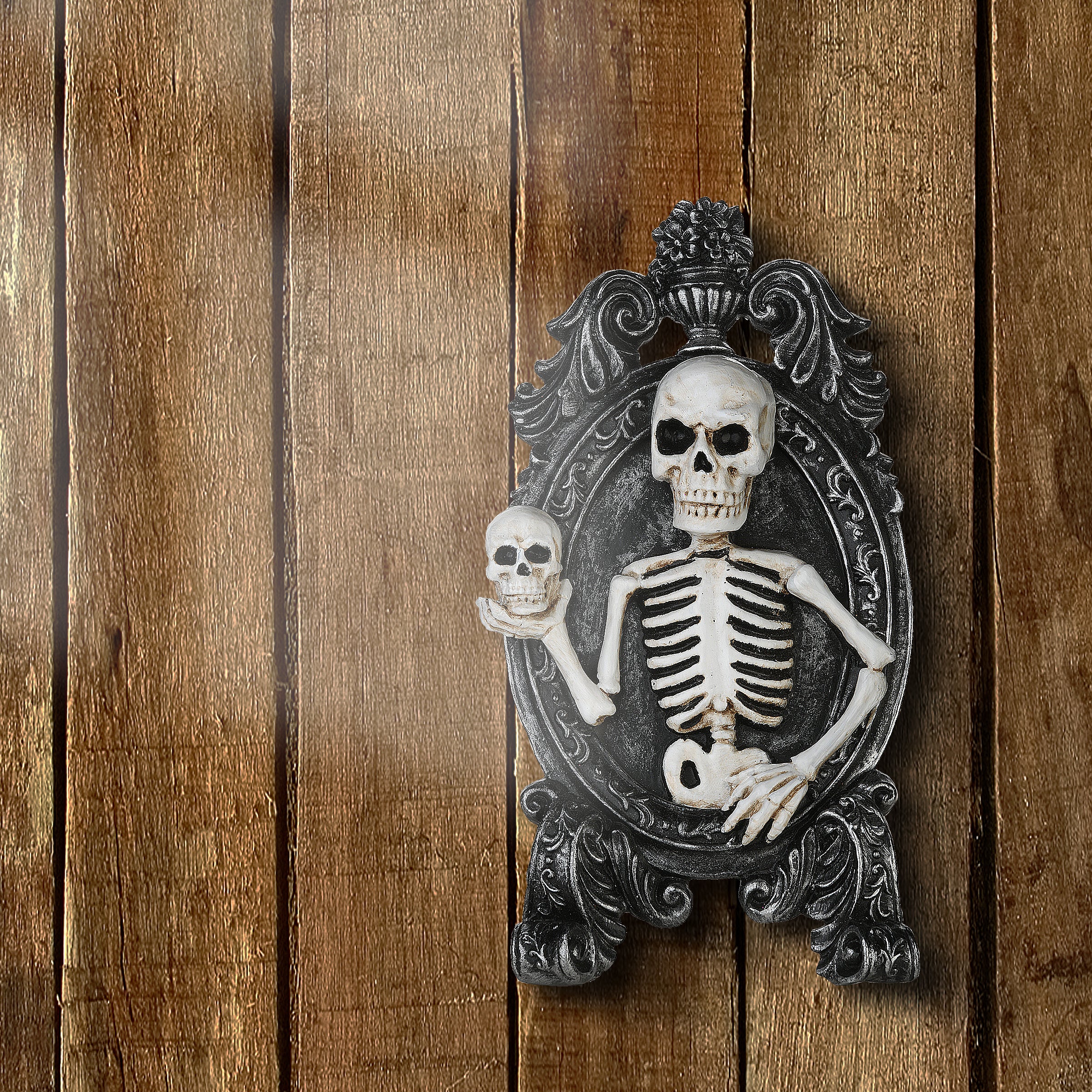 10 in. Halloween Skeleton Portrait Decoration - Image 2