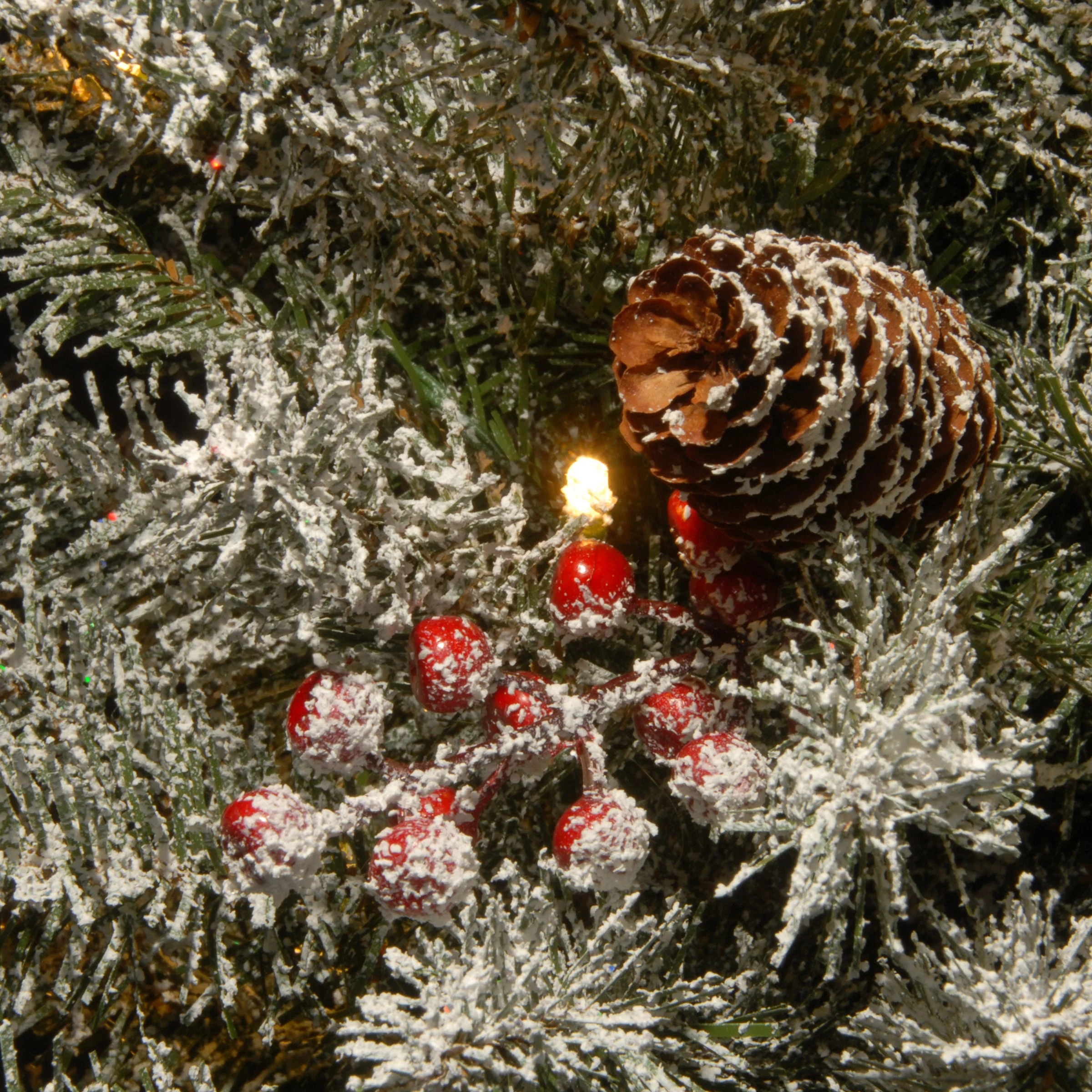 3 ft. Pre-Lit Dunhill Fir Tree with Warm White LED Lights - Image 7